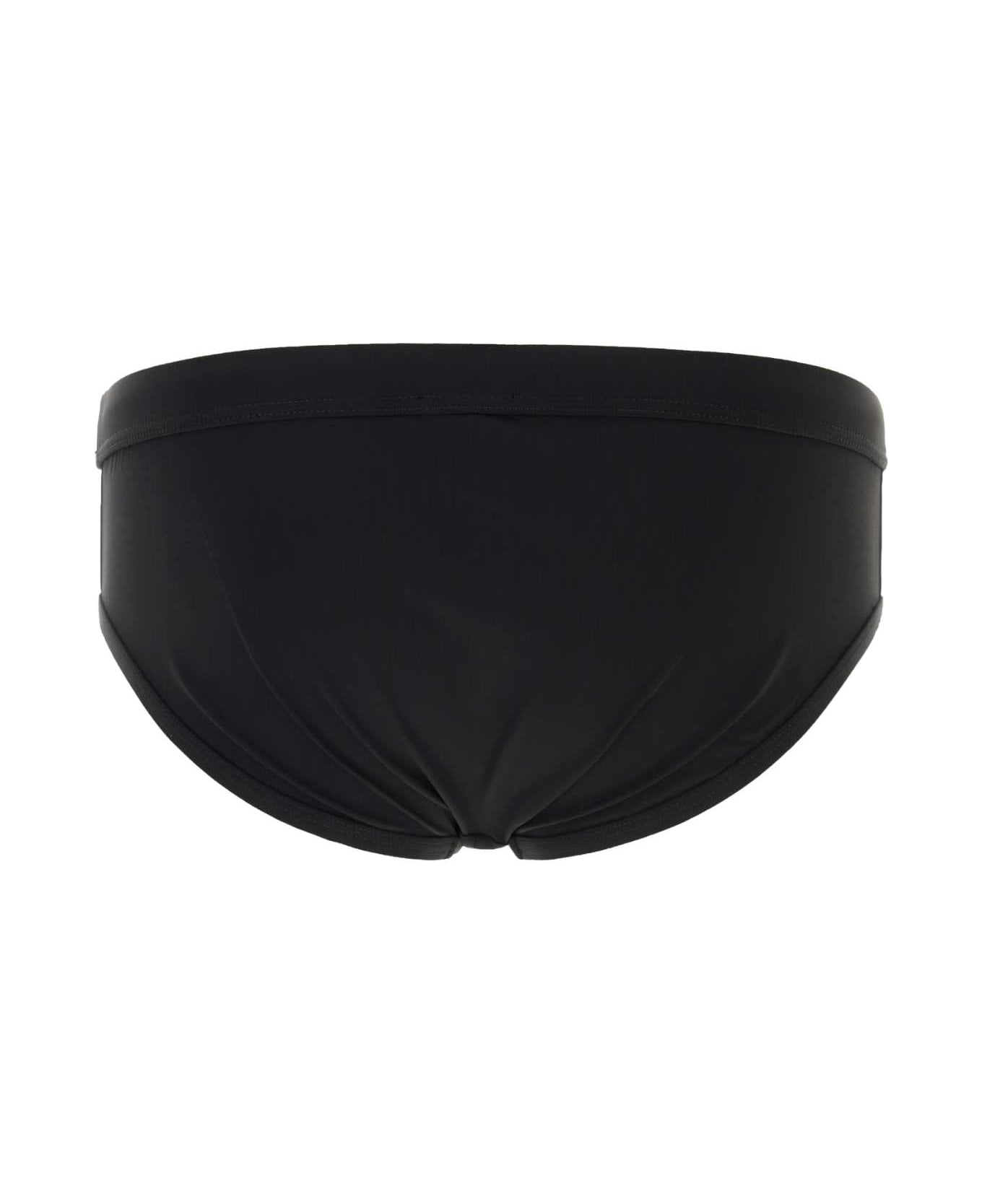 Dolce 
Gabbana Black Stretch Nylon Swimming Brief - NERO