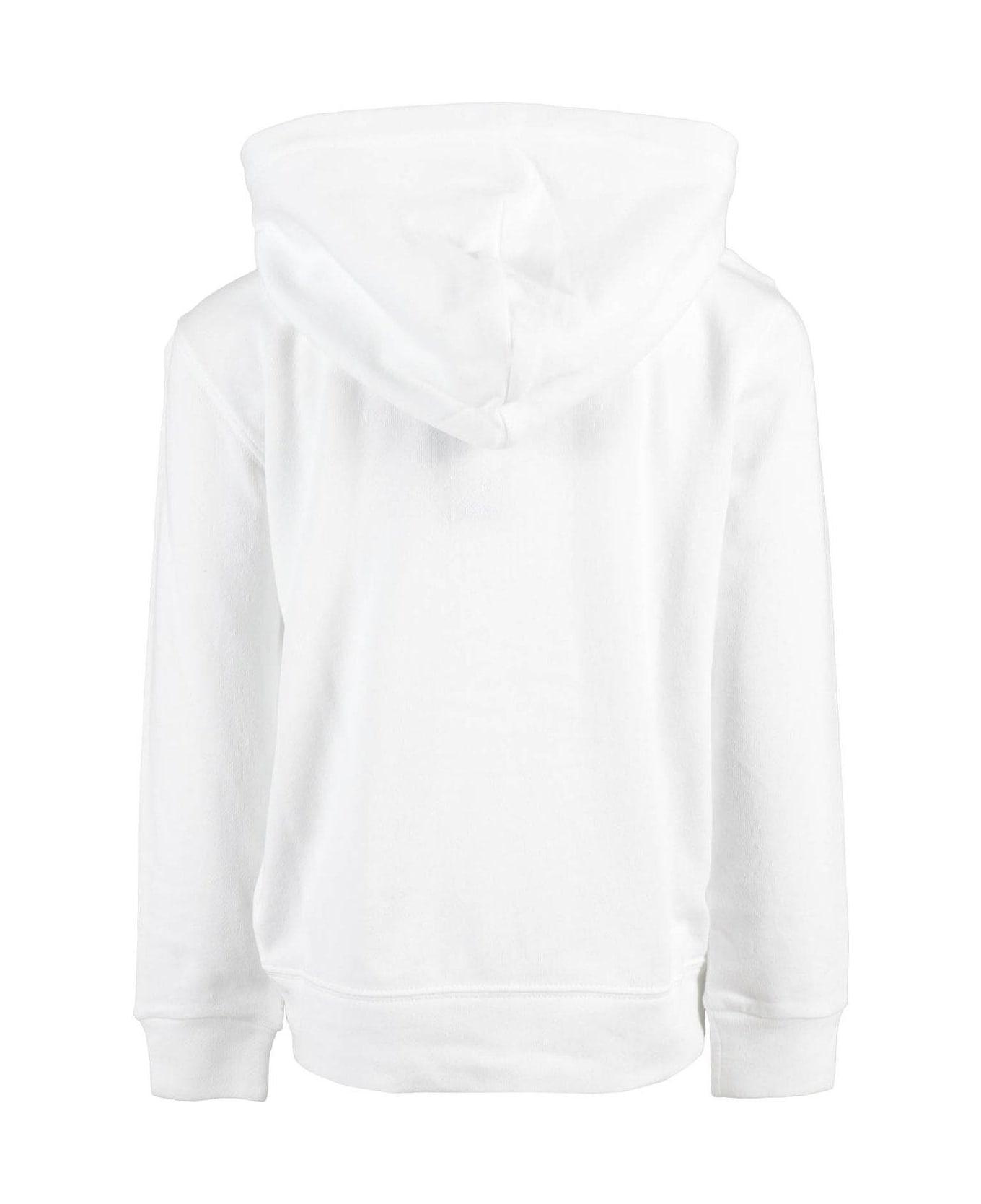 Ralph Lauren Logo Embroidered Zipped Hoodie - White