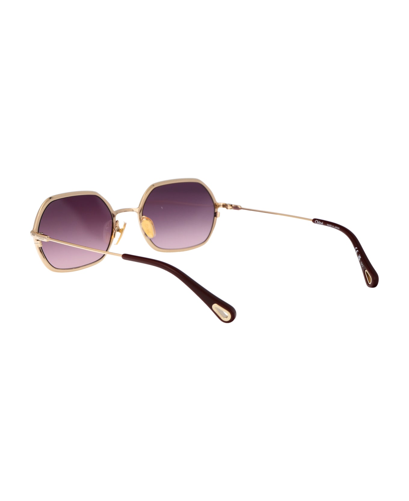 Chloé Eyewear Ch0231s Sunglasses - 003 GOLD GOLD VIOLET サングラス