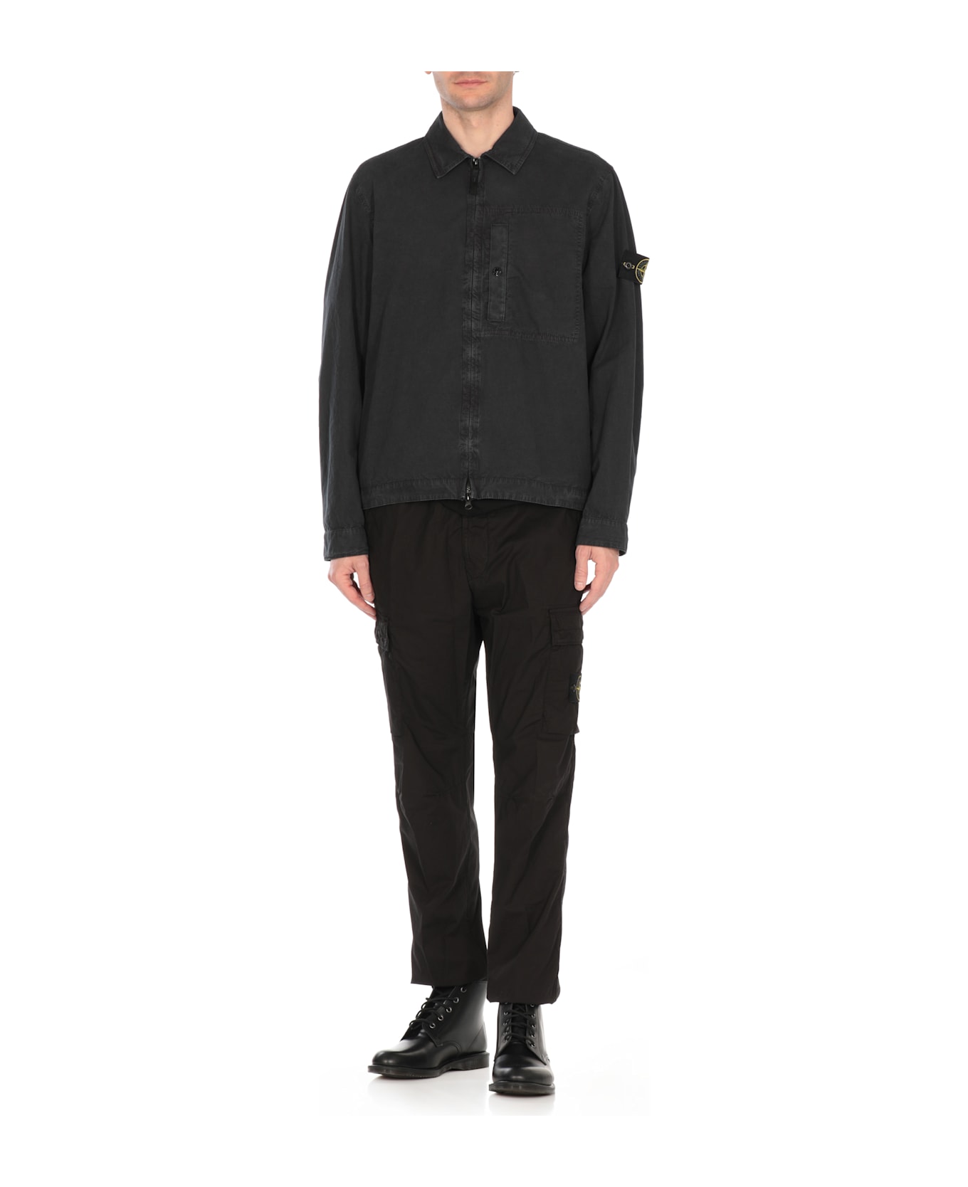 Stone Island Cotton Shirt - Blu