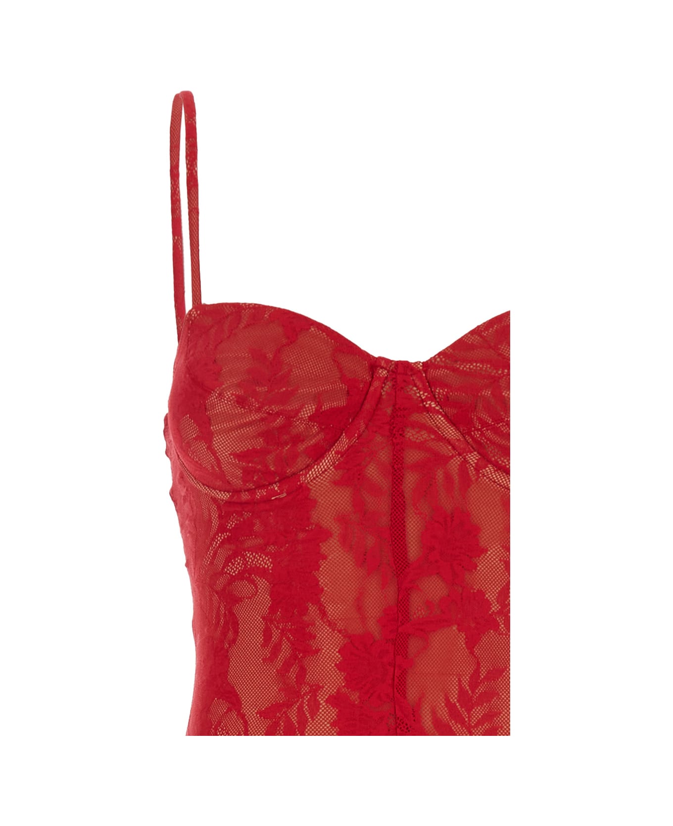 Norma Kamali Red Jumpsuit With Sweatheart Neckline And Flared Leg In Tech Fabric Stretch Woman - Red