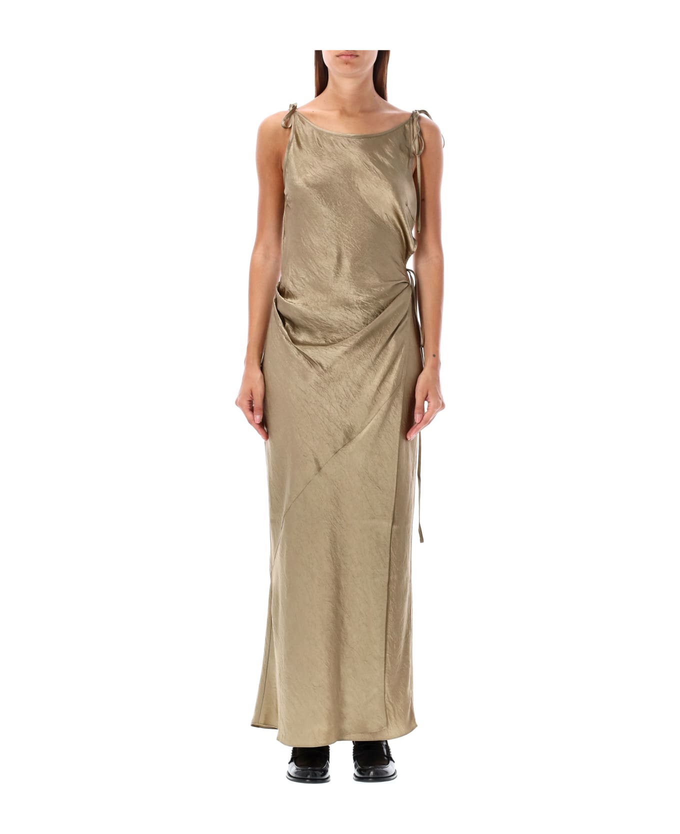 Acne Studios Dayla Long Dress - OLD GREEN