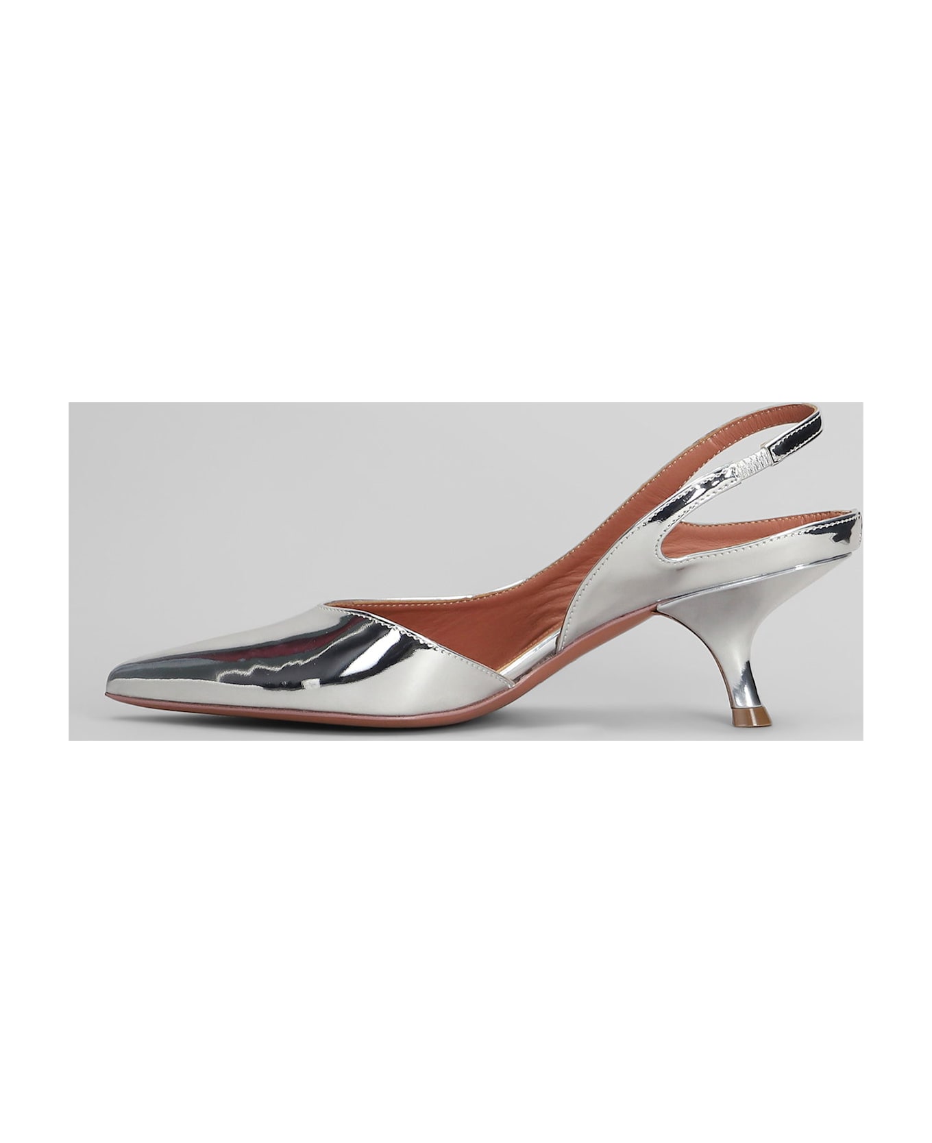 Aldo Castagna Mikaela Pumps In Silver Leather - silver