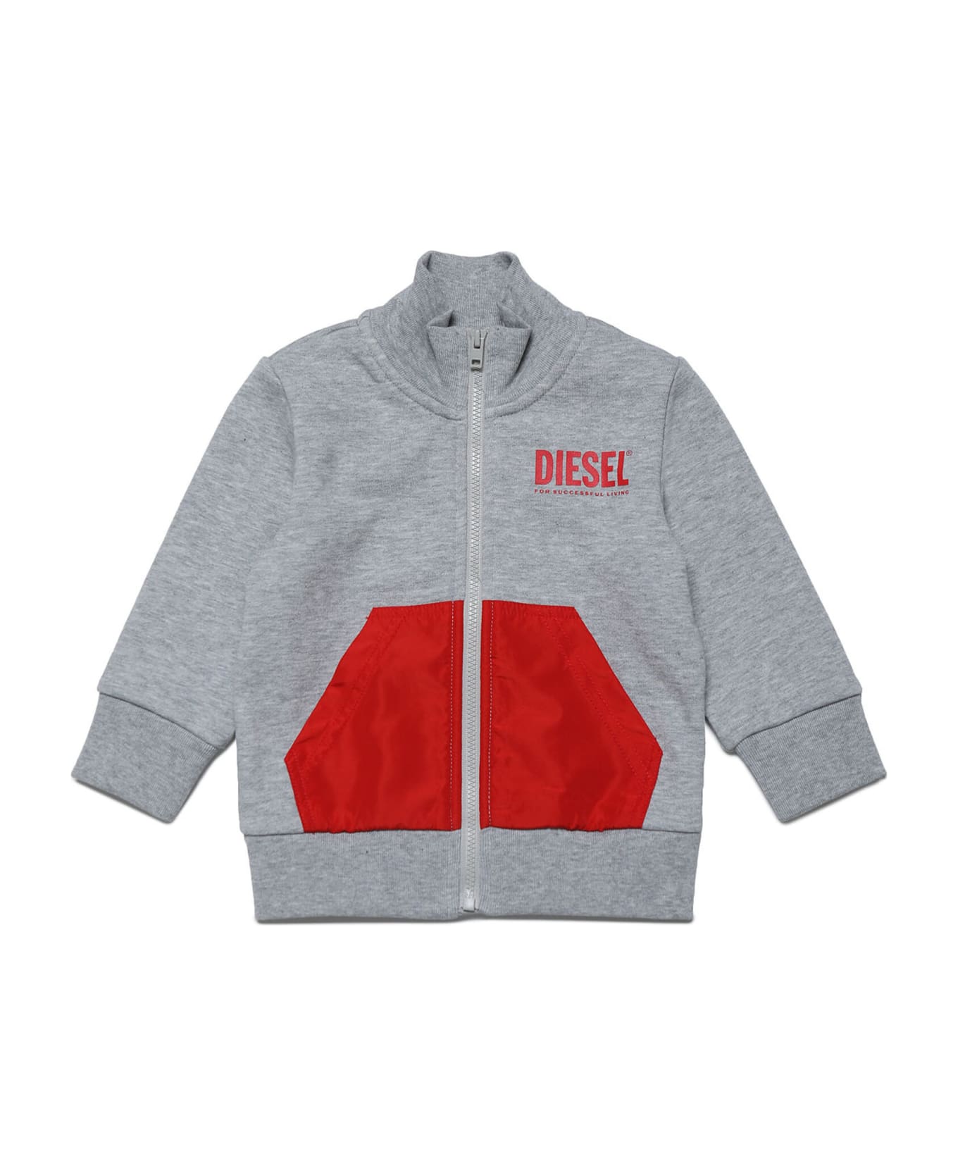 Diesel Msagnyb Sw Sweaters Diesel - Grey/red