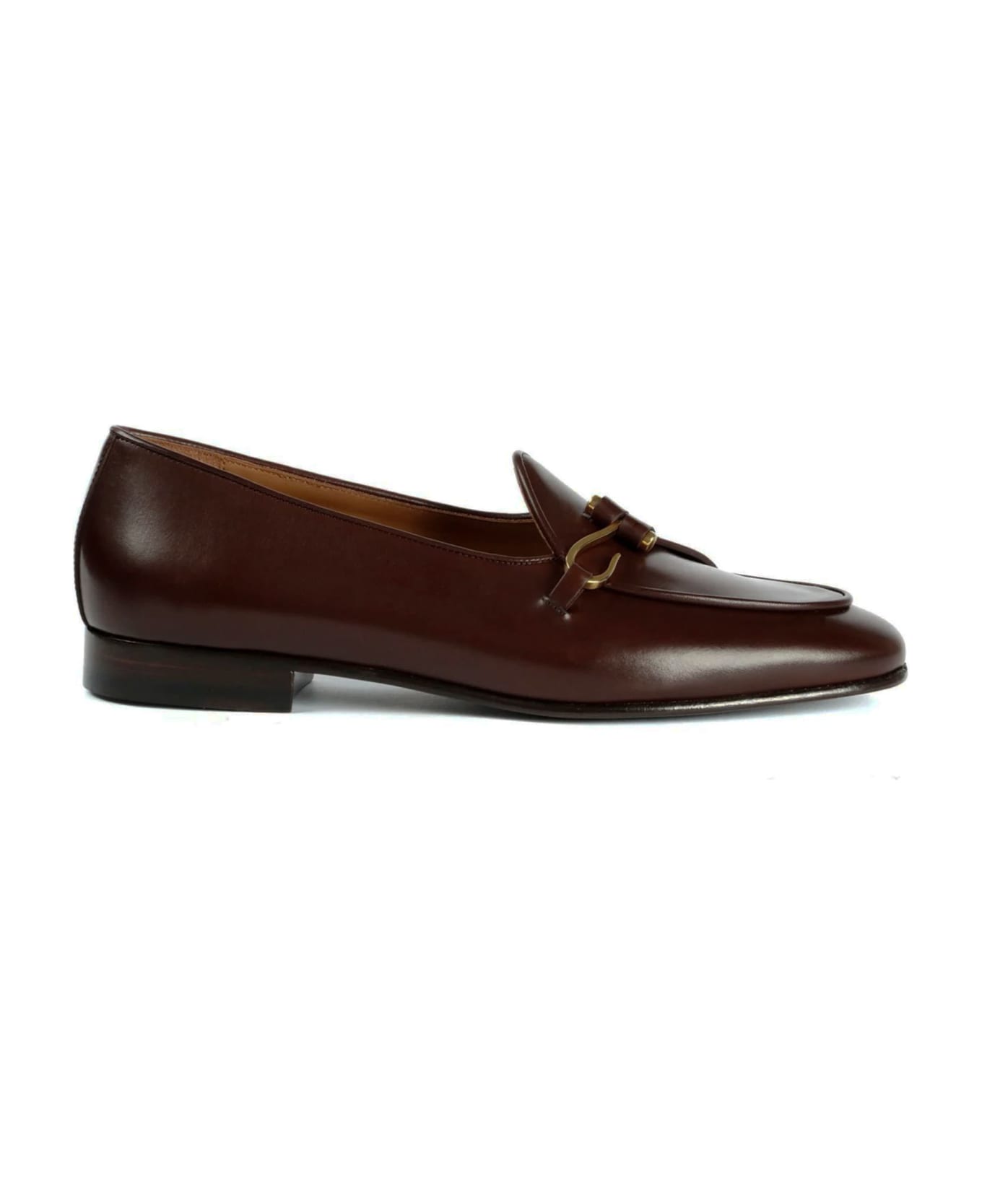 Edhen Milano Brown Calf Leather Comporta Loafers - Brown ローファー＆デッキシューズ