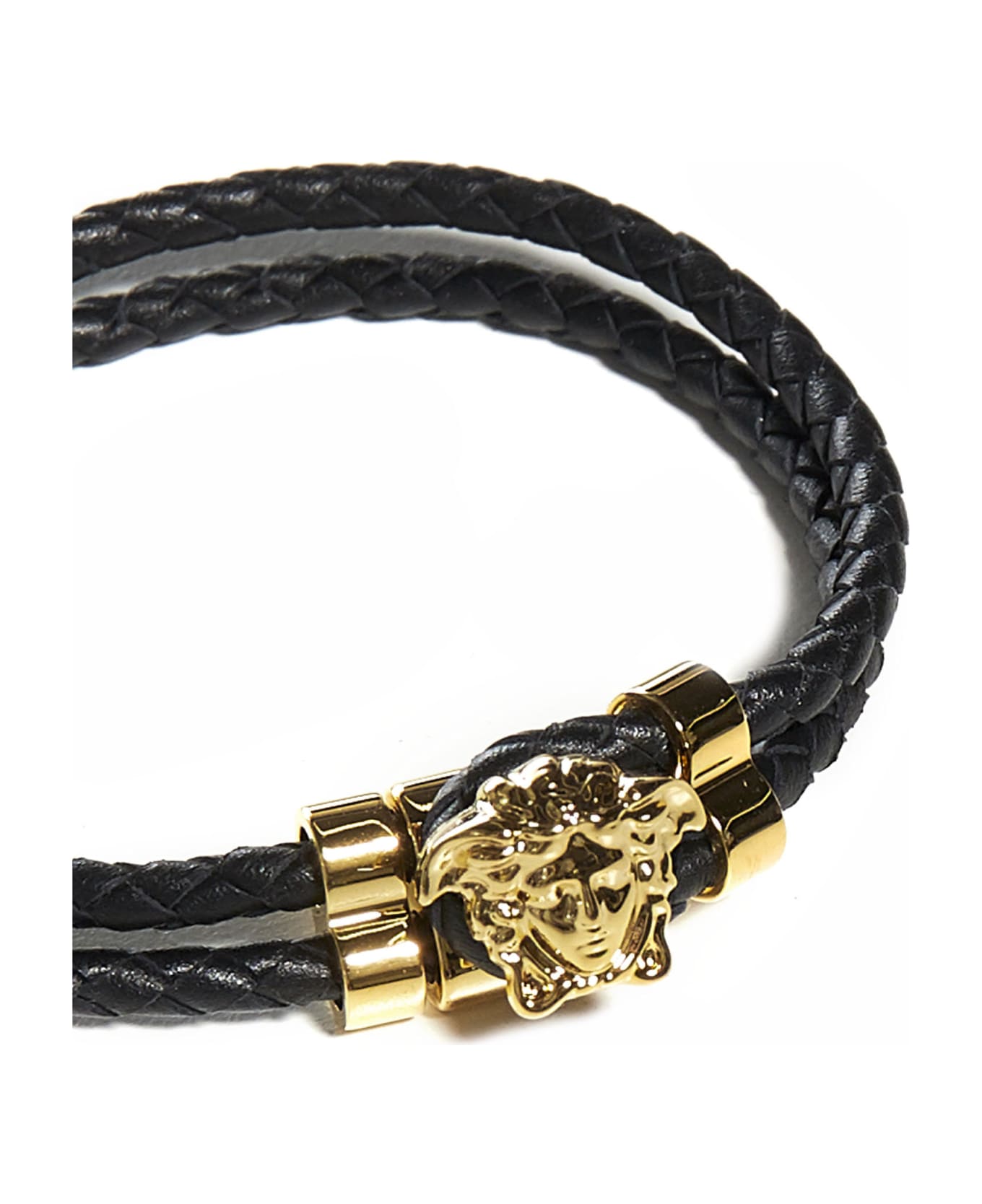 Versace 'la Medusa' Leather Bracelet - Black ブレスレット