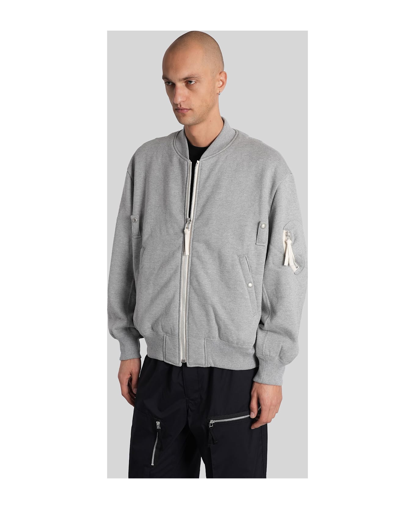 Comme des Garçons Homme Sweatshirt In Grey Cotton - grey