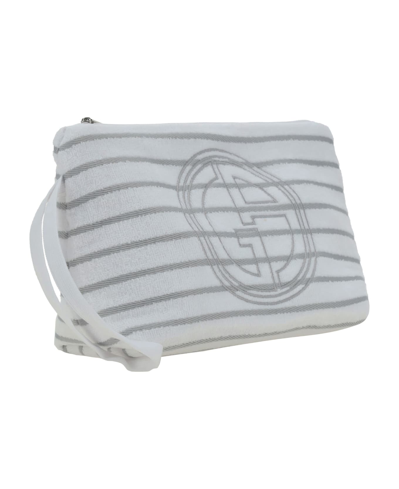Giorgio Armani Clutch Bag - Brilliant White クラッチバッグ