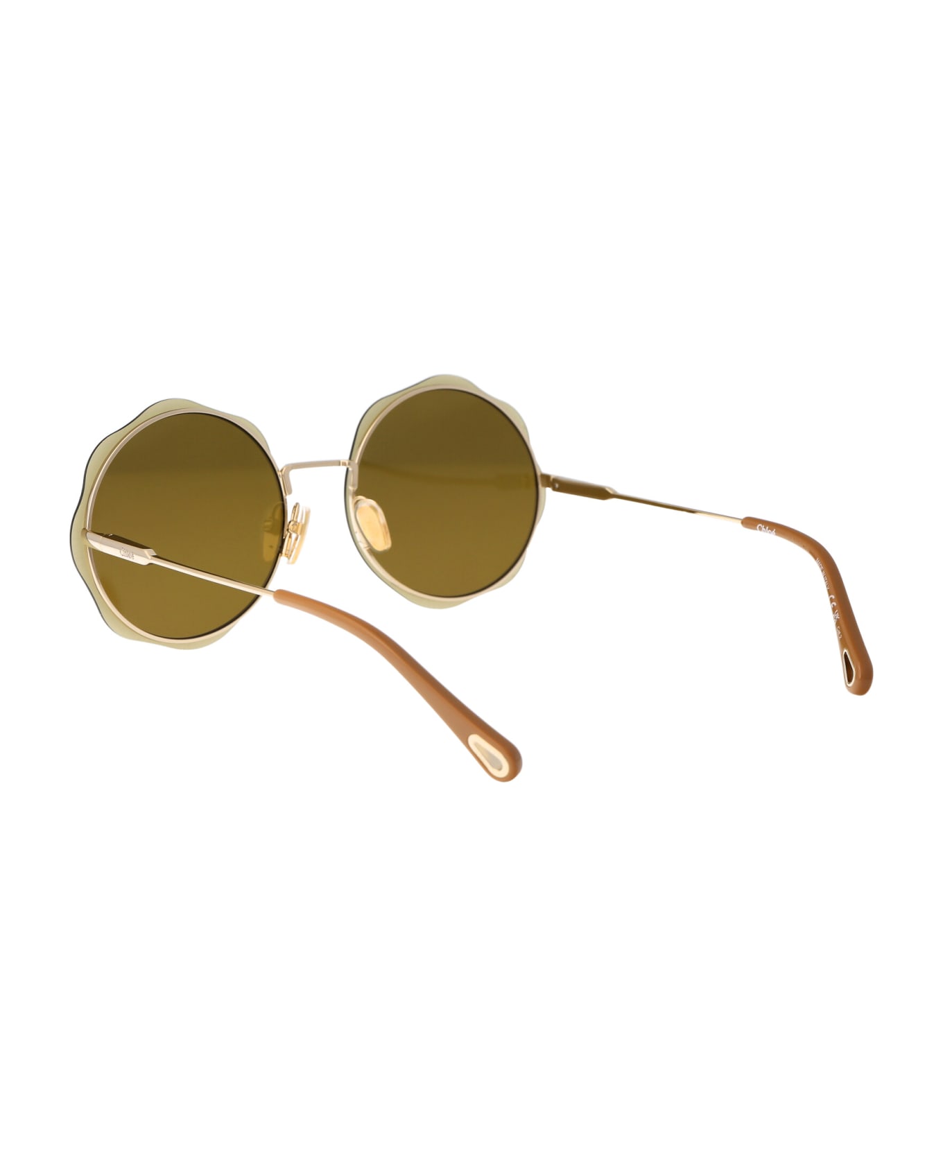 Chloé Eyewear Ch0202s Sunglasses - 001 GOLD GOLD GREEN サングラス