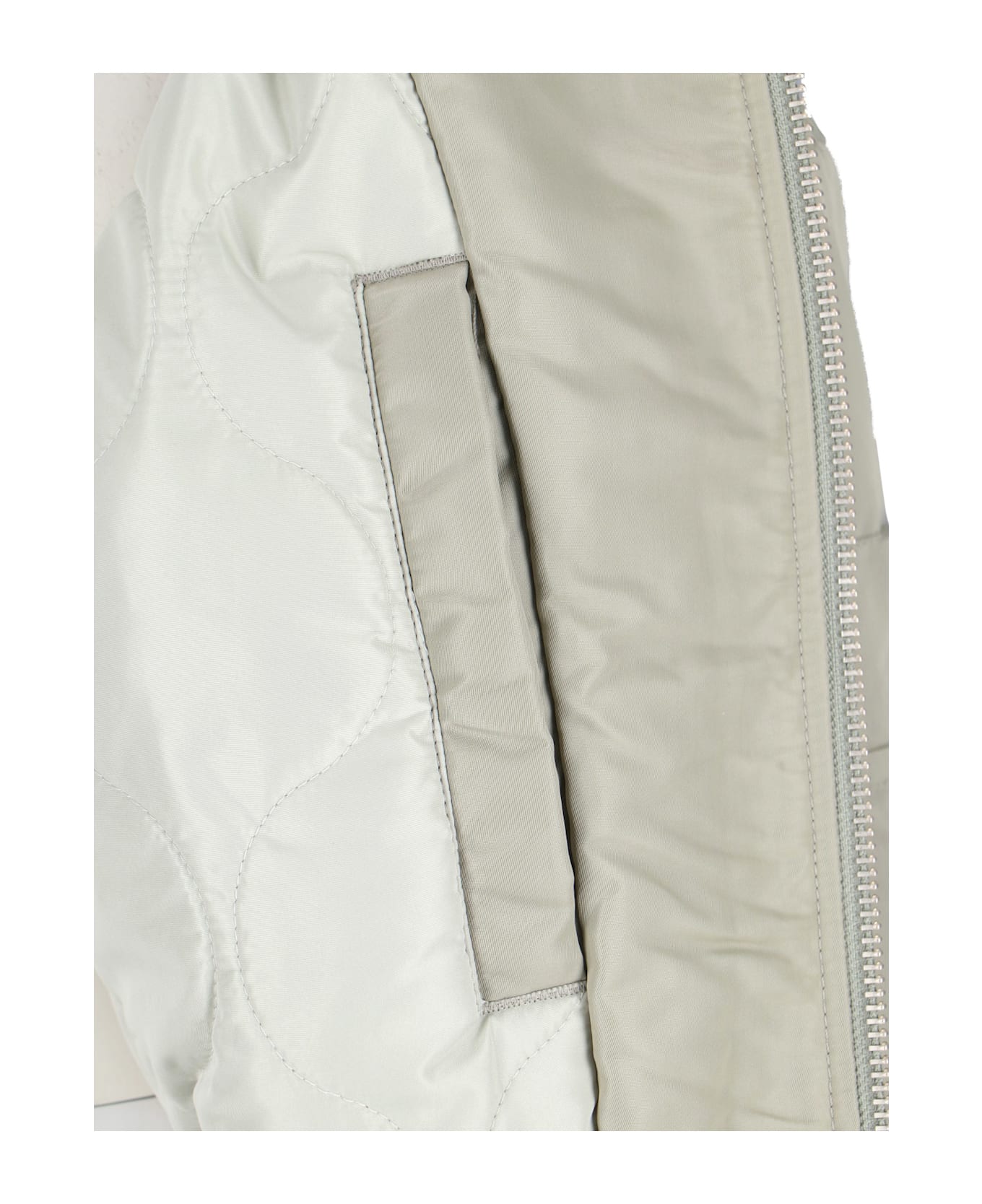 Entire Studios "broad" Zip Bomber Jacket - Gray