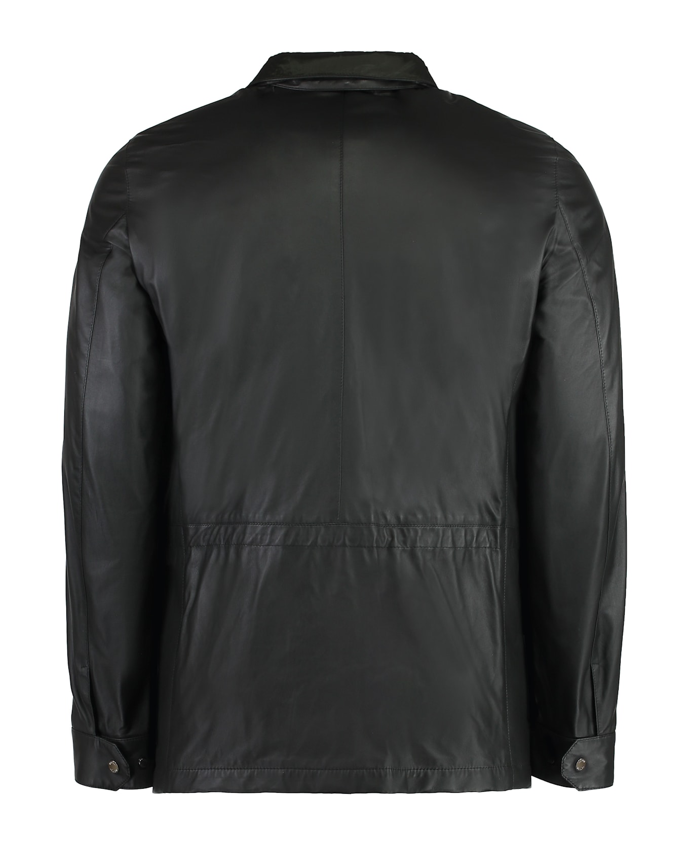 Moorer Sarnico Leather Jacket - green