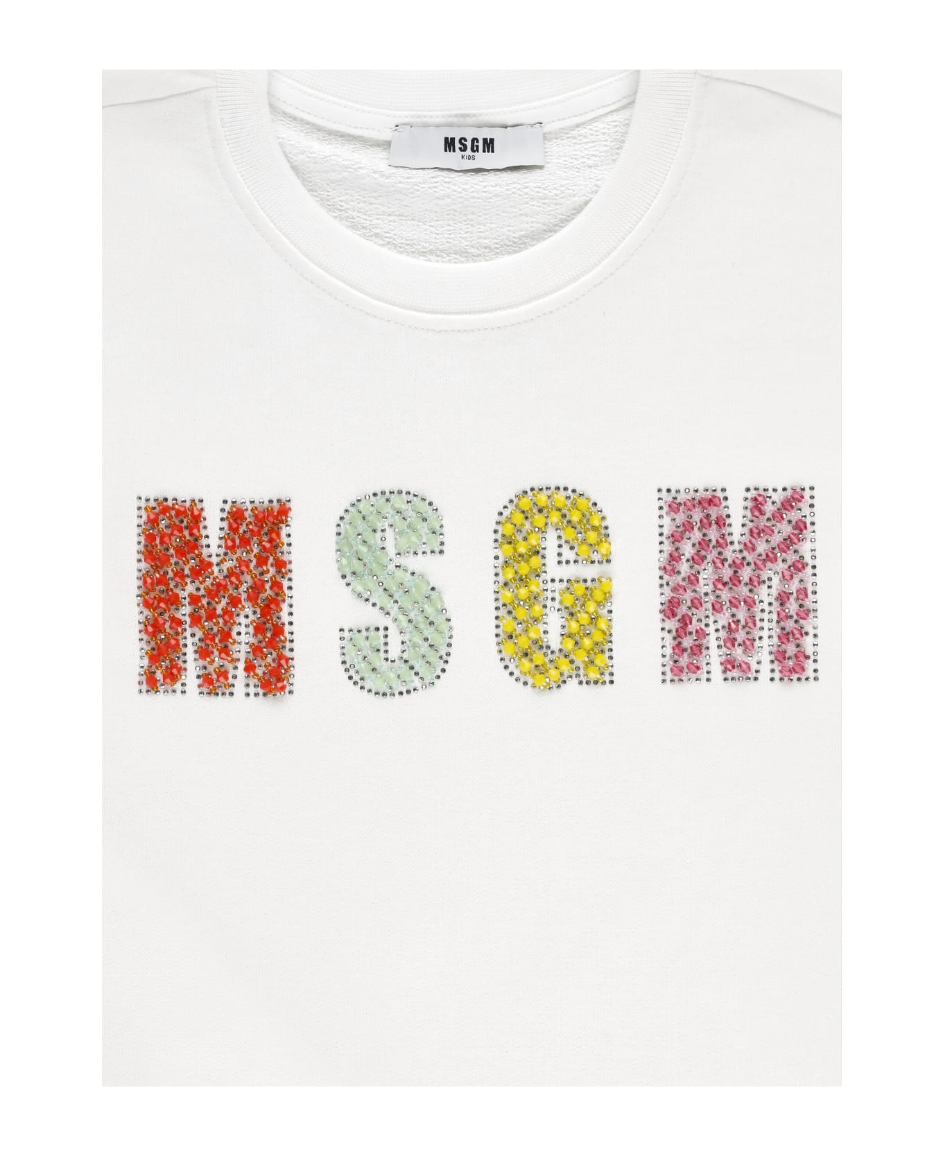 MSGM Sweatshirt With Logo - White