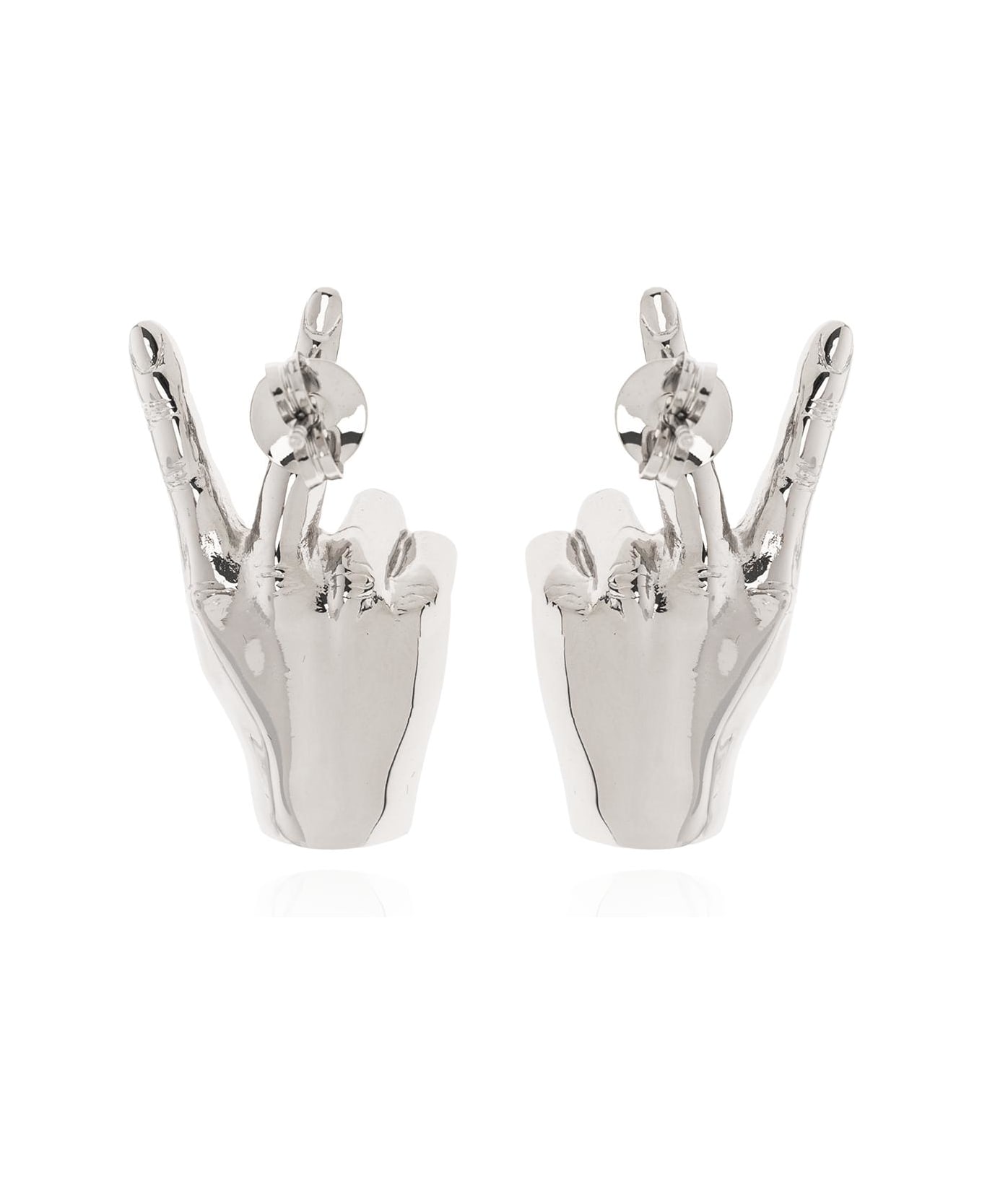 Y/Project Y Project Earrings With Hand Motif - SILVER イヤリング