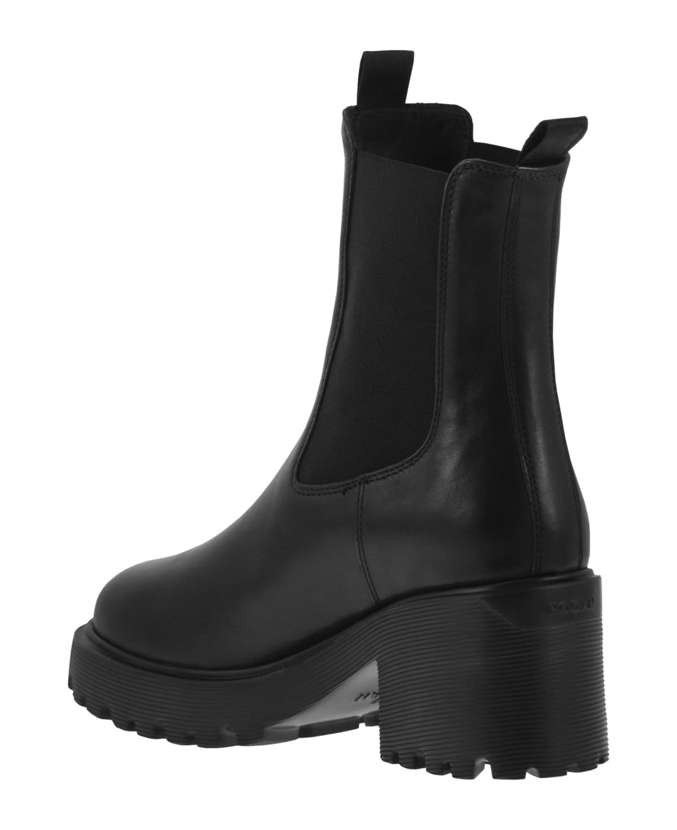 Hogan H649 - Leather Chelsea Boot - Black