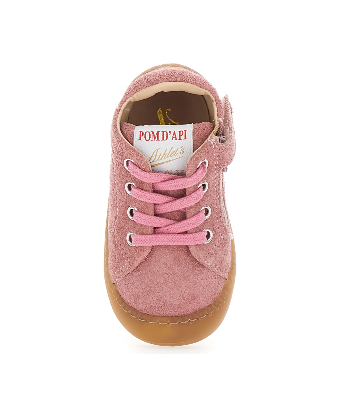 Pom d
Api Pink Sneaker With Logo Printed On The Tongue In Rubber Baby - Pink シューズ