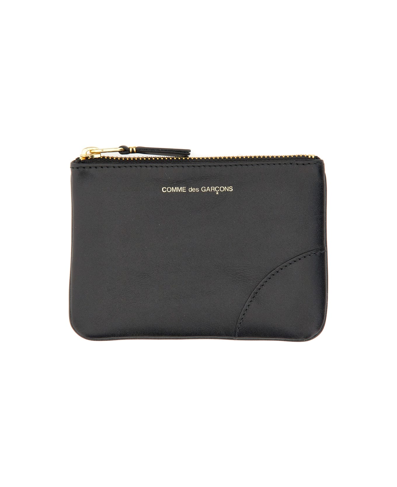 Comme des Garçons Wallet Small Clutch With Zipper - Black 財布