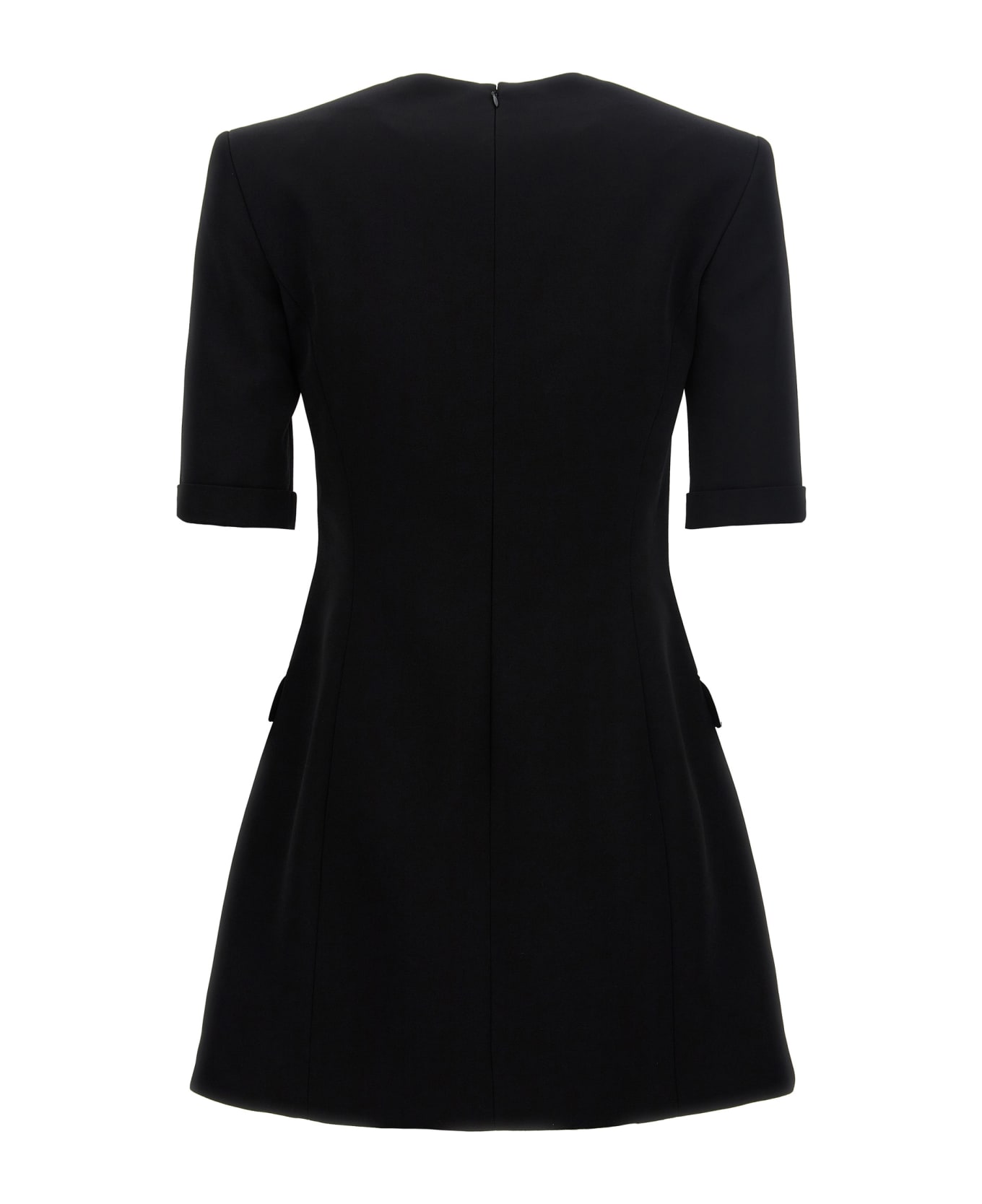 Balmain Jewel Button Dress - Black  