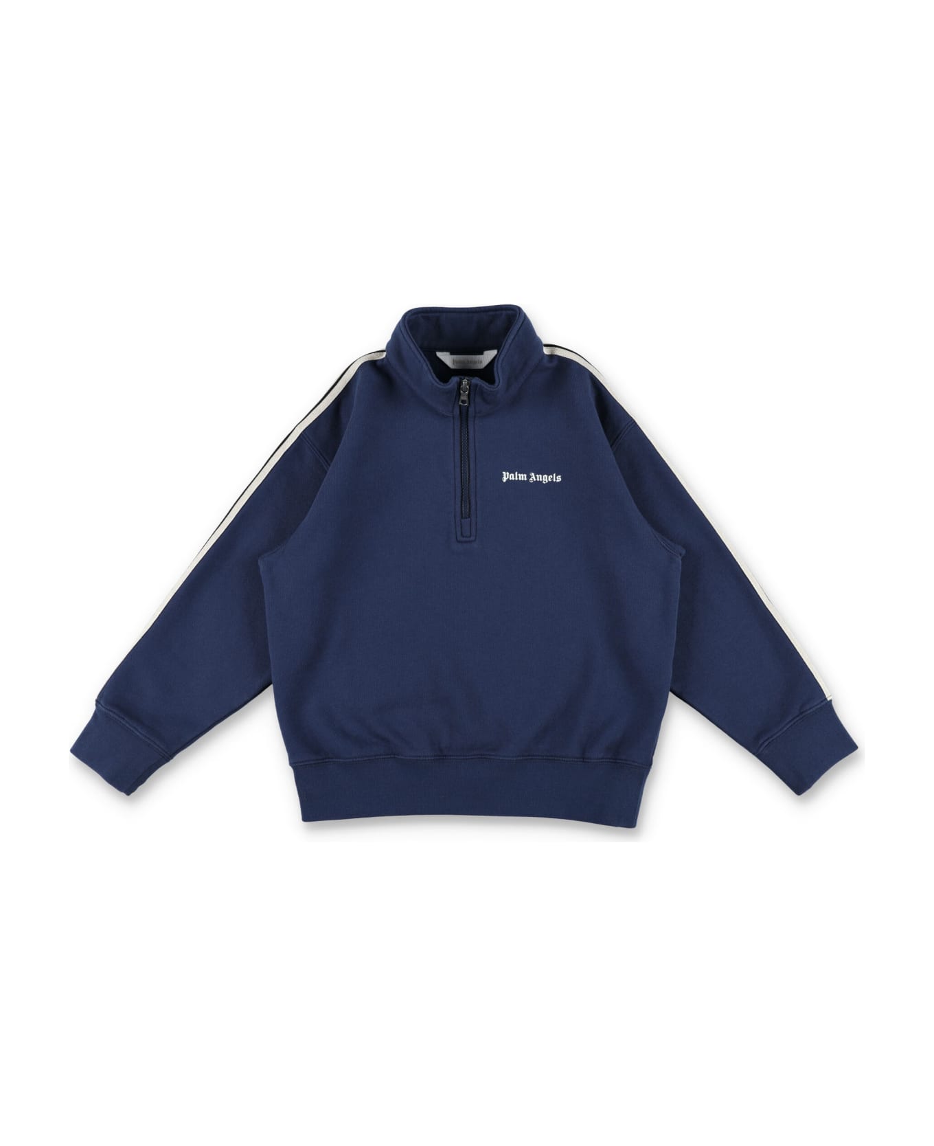 Palm Angels Kid - Zip-up Sweatshirt - BLUE