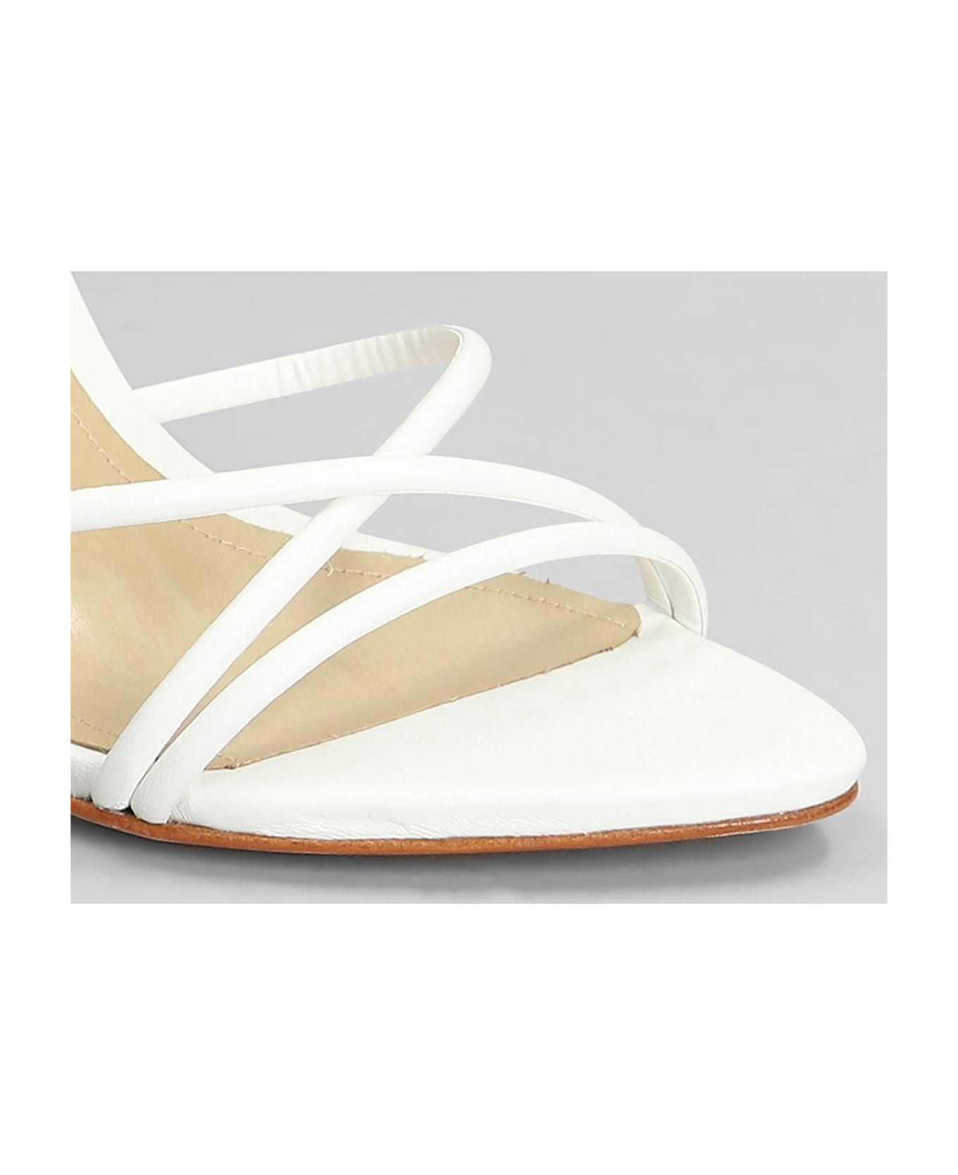Schutz Sandals In White Leather - white