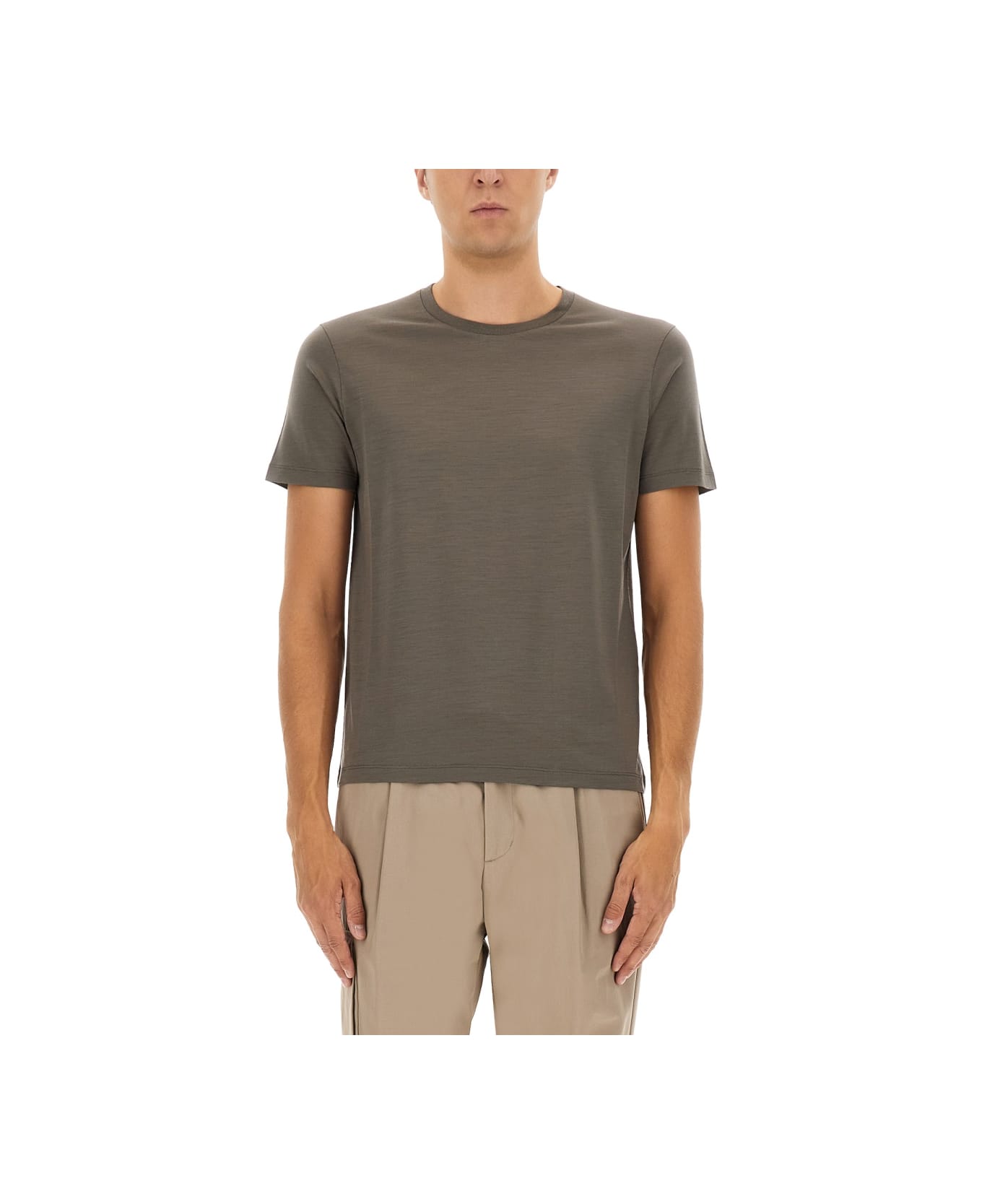 Herno Wool T-shirt - GREY
