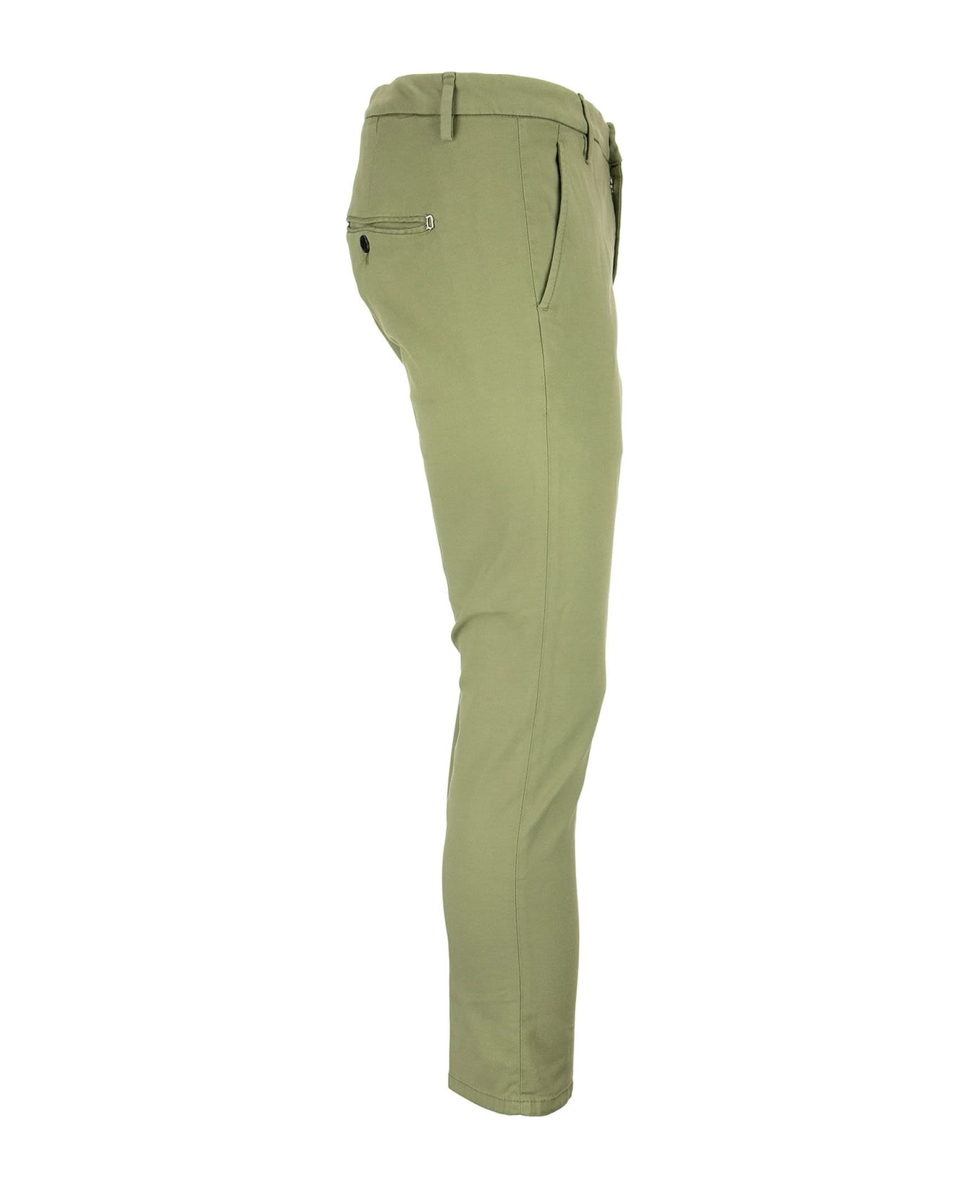 Dondup Alfredo - Cotton Slim-fit Trousers - Green