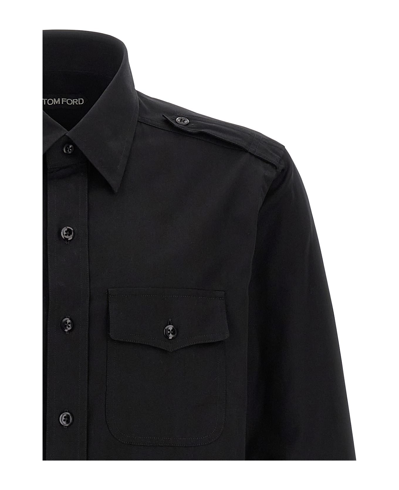 Tom Ford 
military
 Shirt - Black  