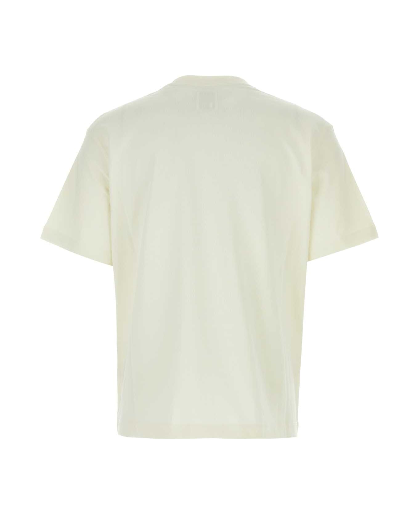 ROA White Cotton T-shirt - WTH0005