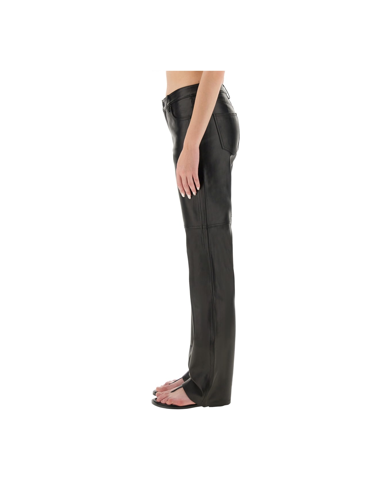 Michael Kors Leather Pants - BLACK