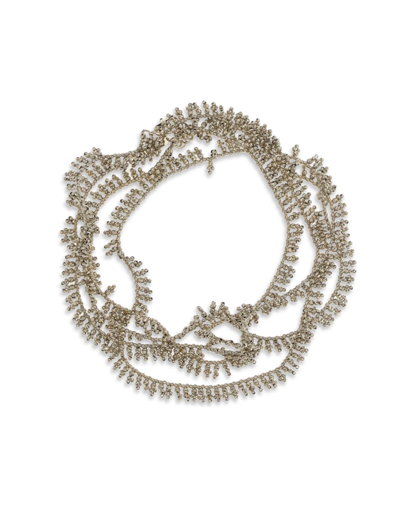 Brunello Cucinelli Silver Knotted Bracelet