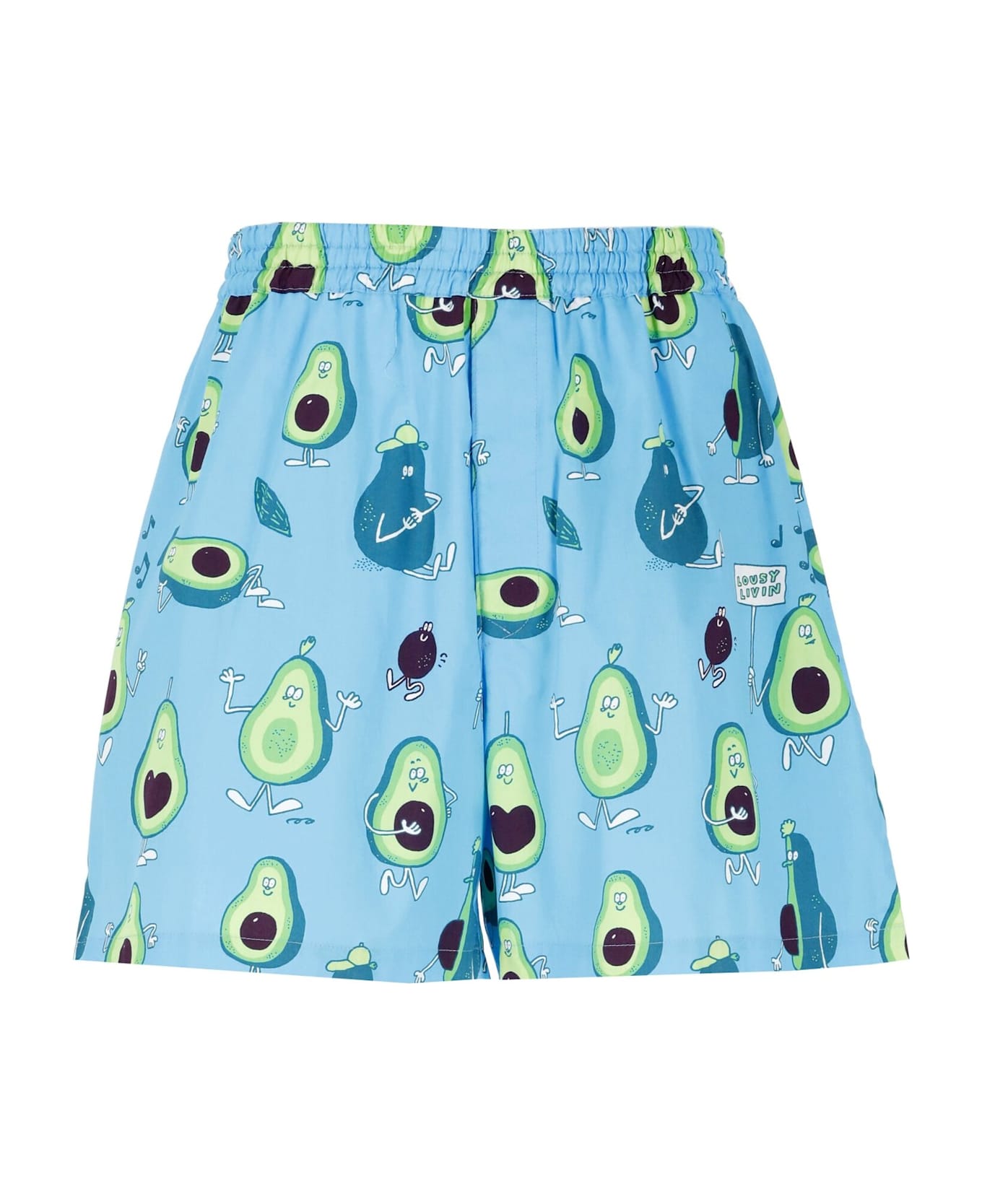 Junya Watanabe Graphic-printed Elasticated Waistband Shorts