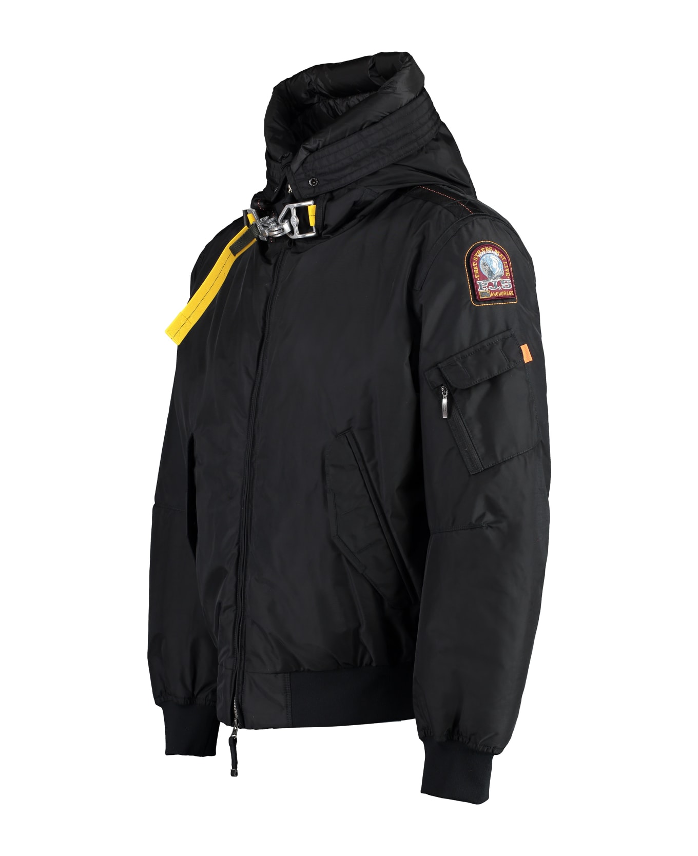 Parajumpers Gori Core Hooded Nylon Jacket - black レインコート