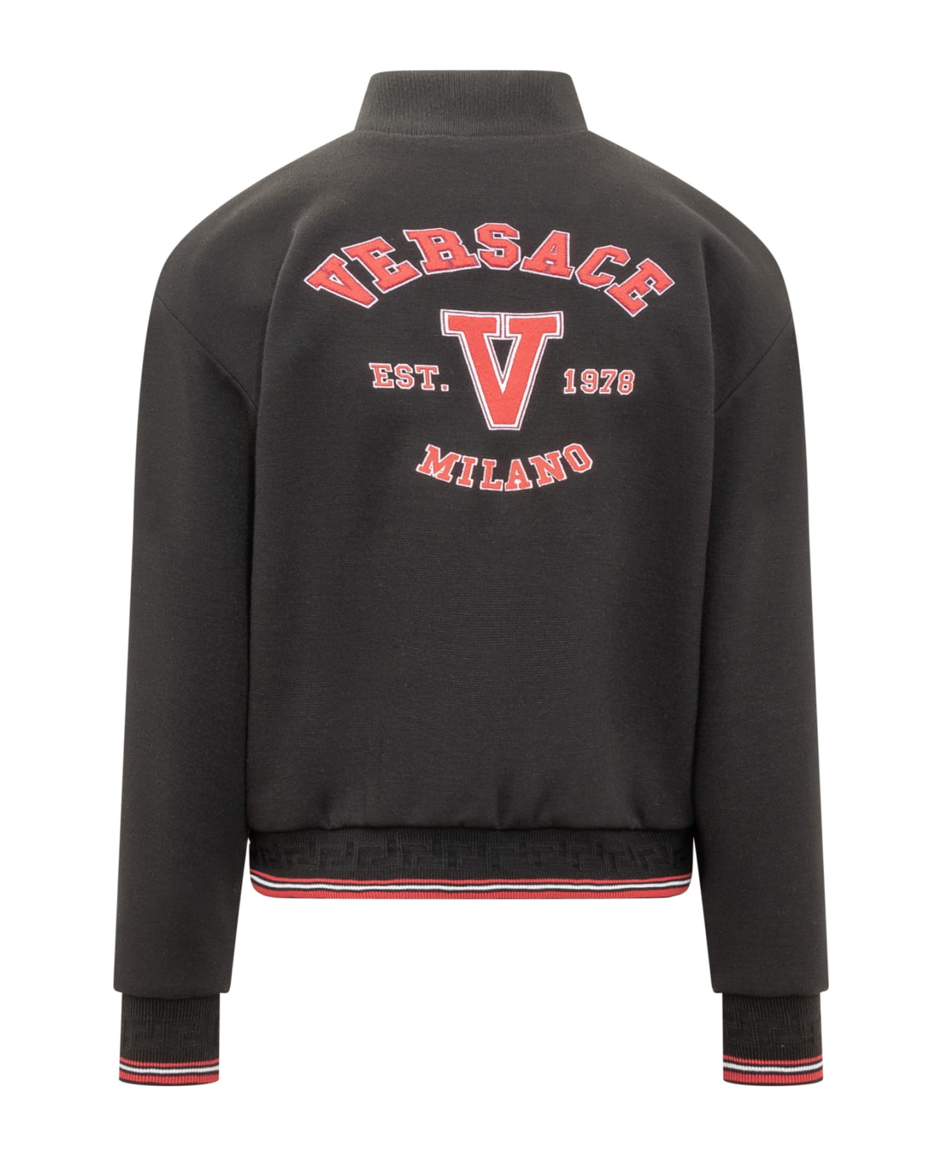 Versace Patch Bomber Jacket - Black