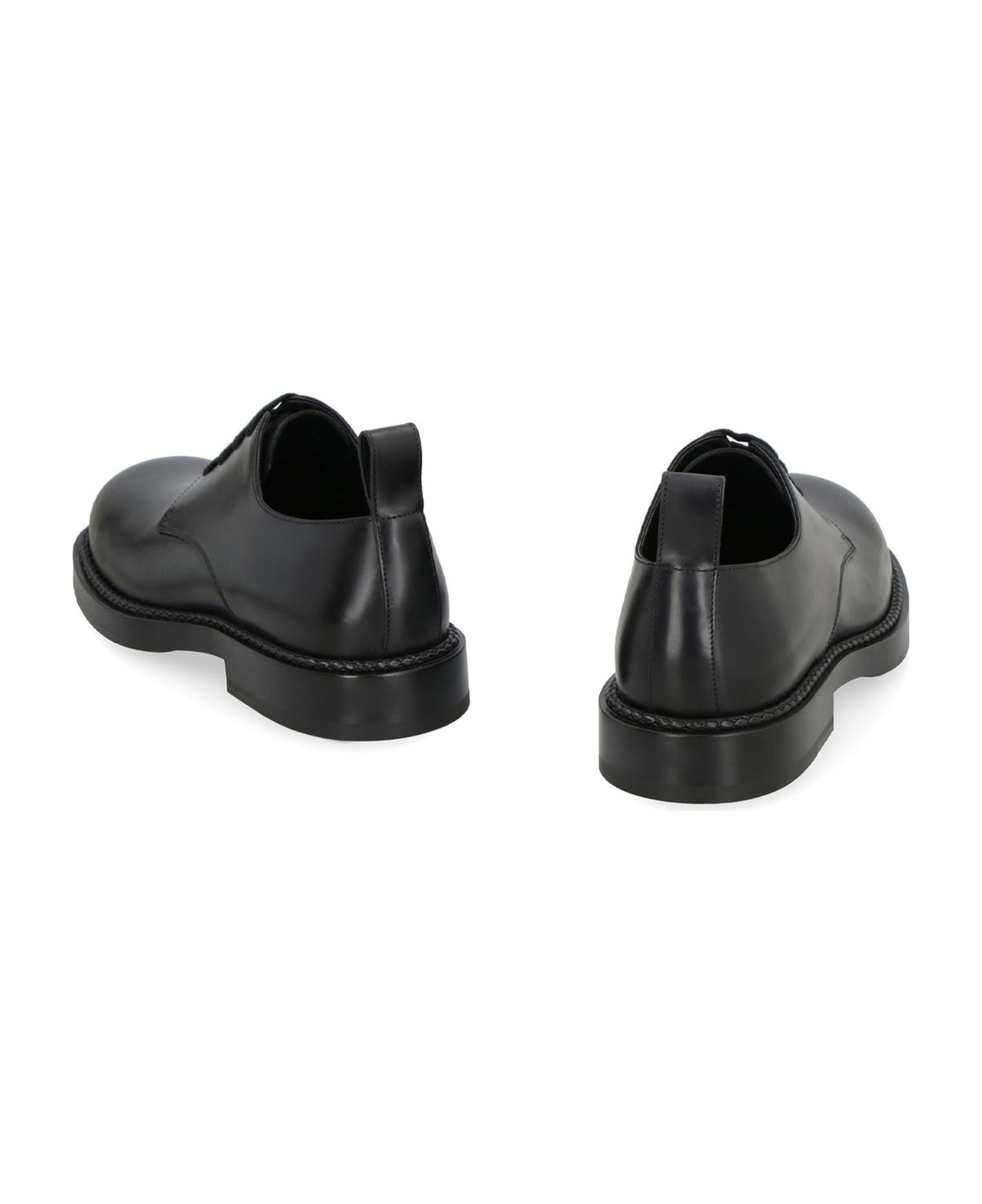 Bottega Veneta Strut Lace Up Shoes - Black