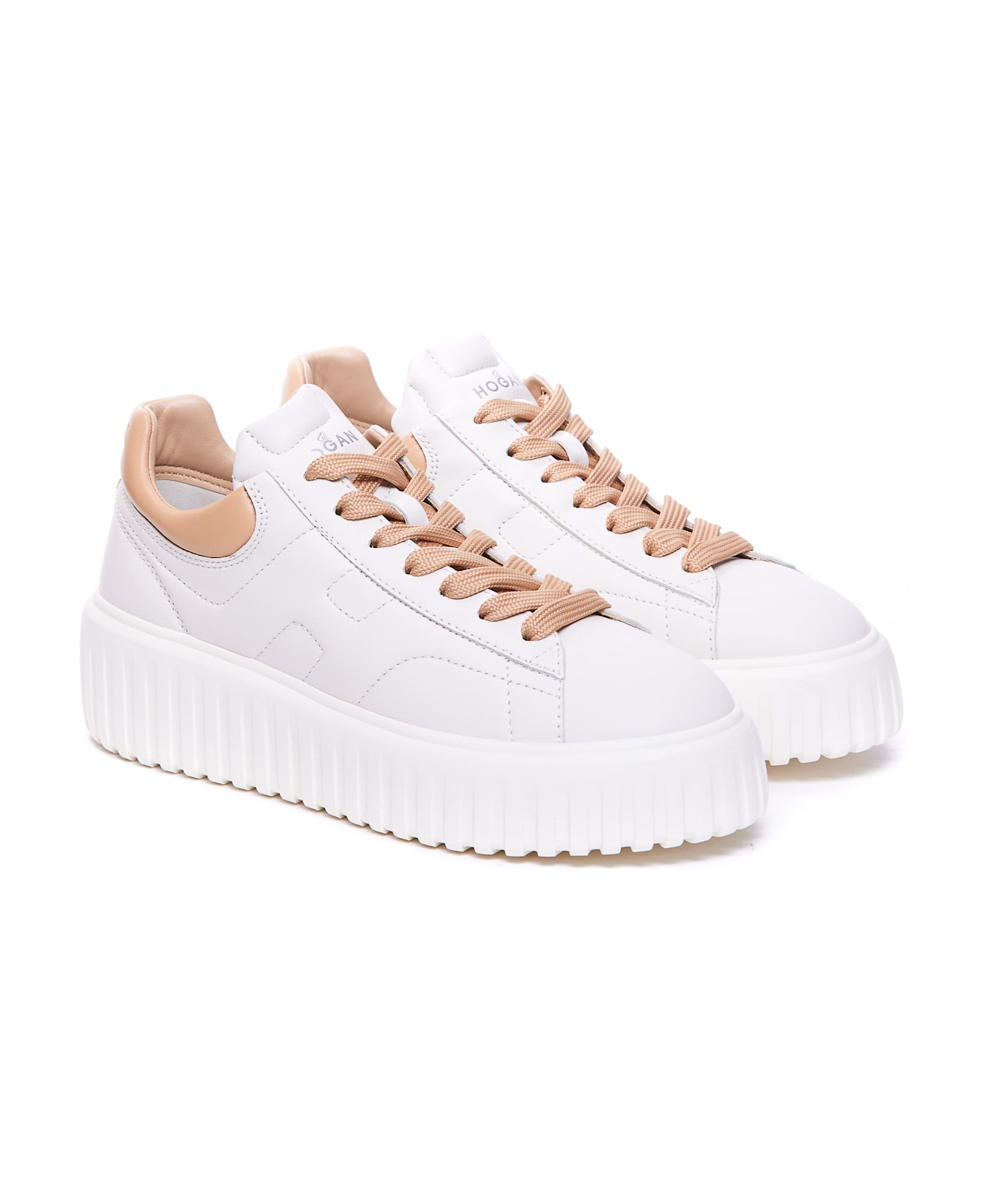 Hogan H-stripes Sneakers - White
