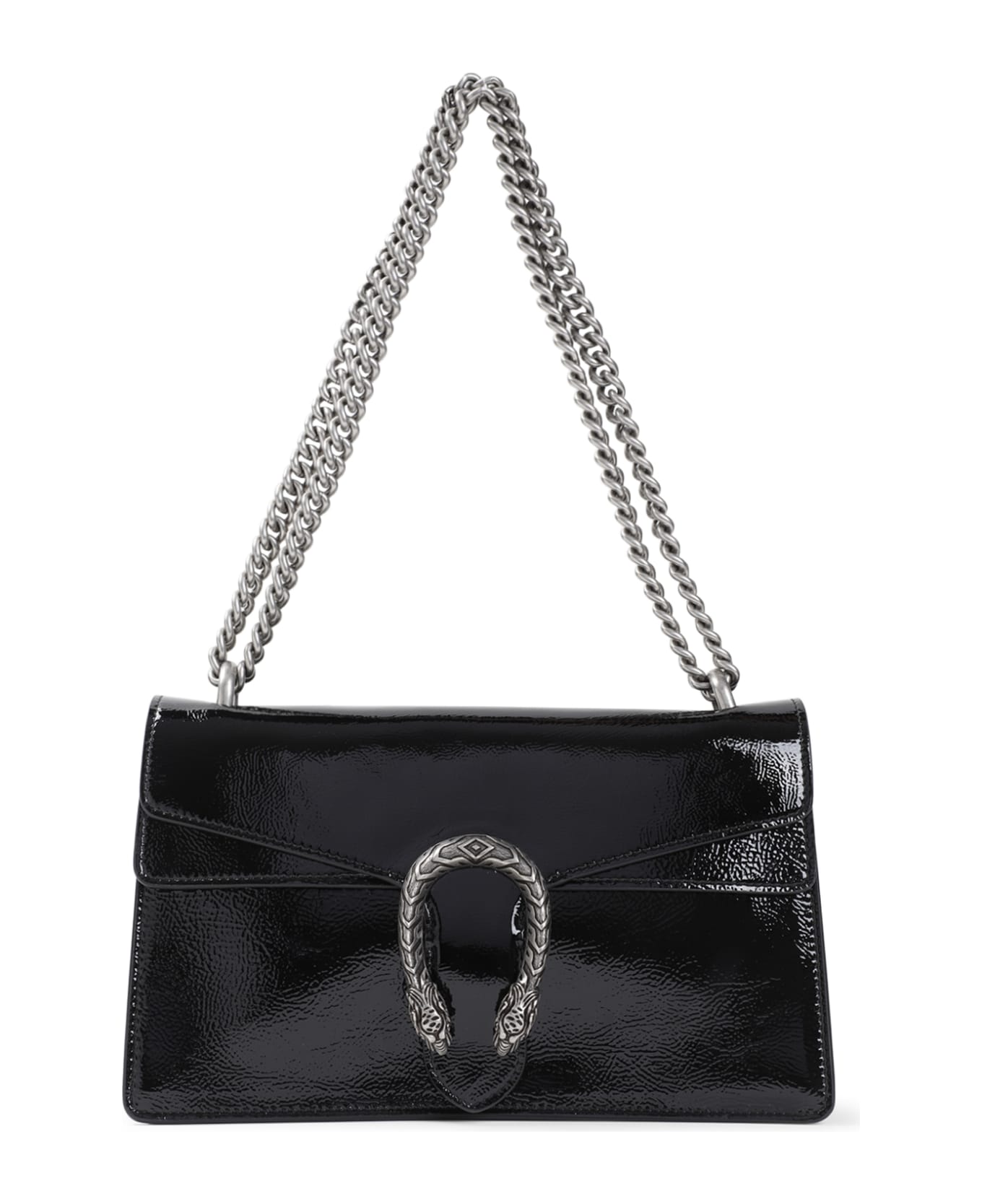 Gucci Black Leather Small Dionysus Shoulder Bag - NERO