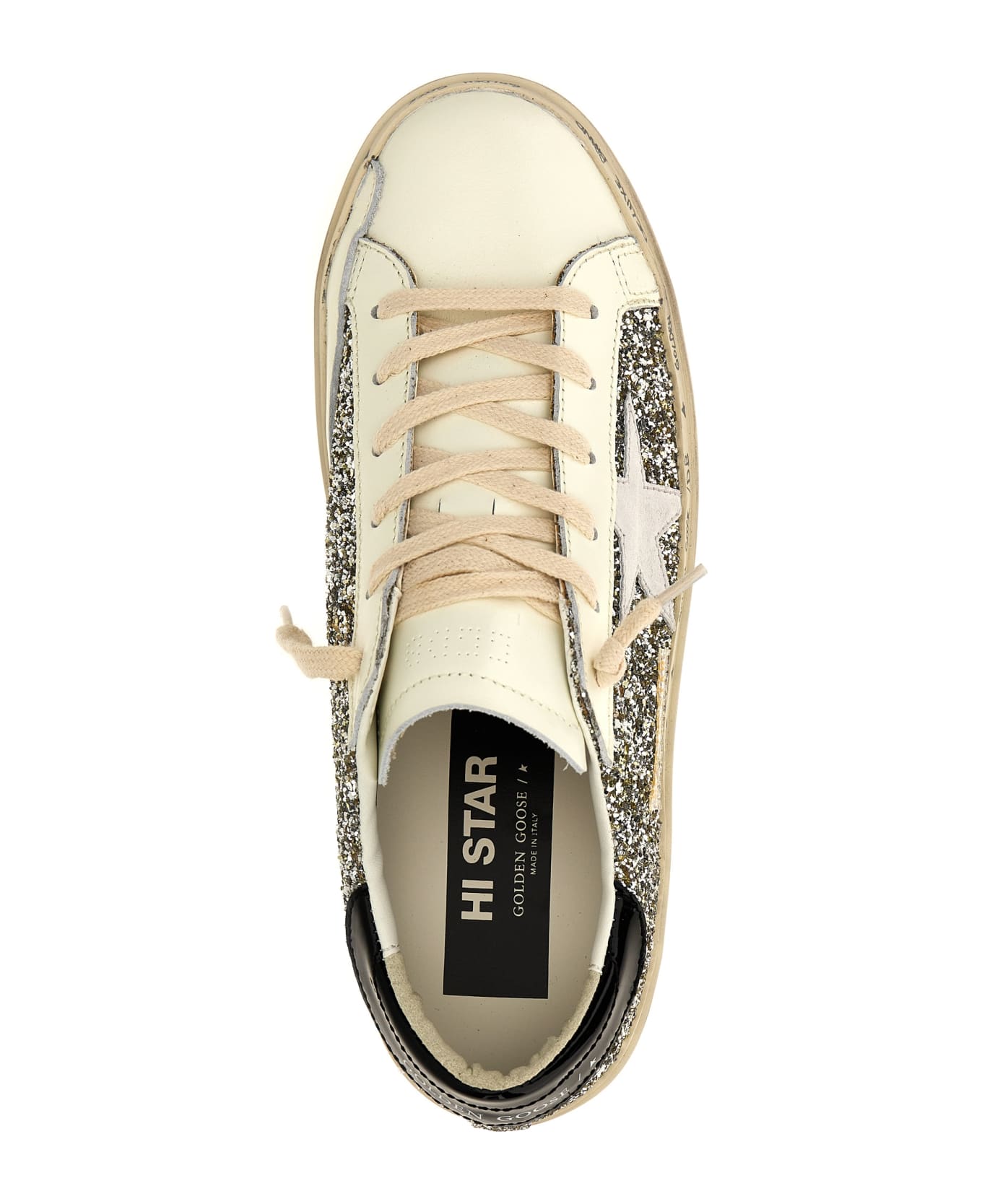Golden Goose 'hi Star' Sneakers - Silver