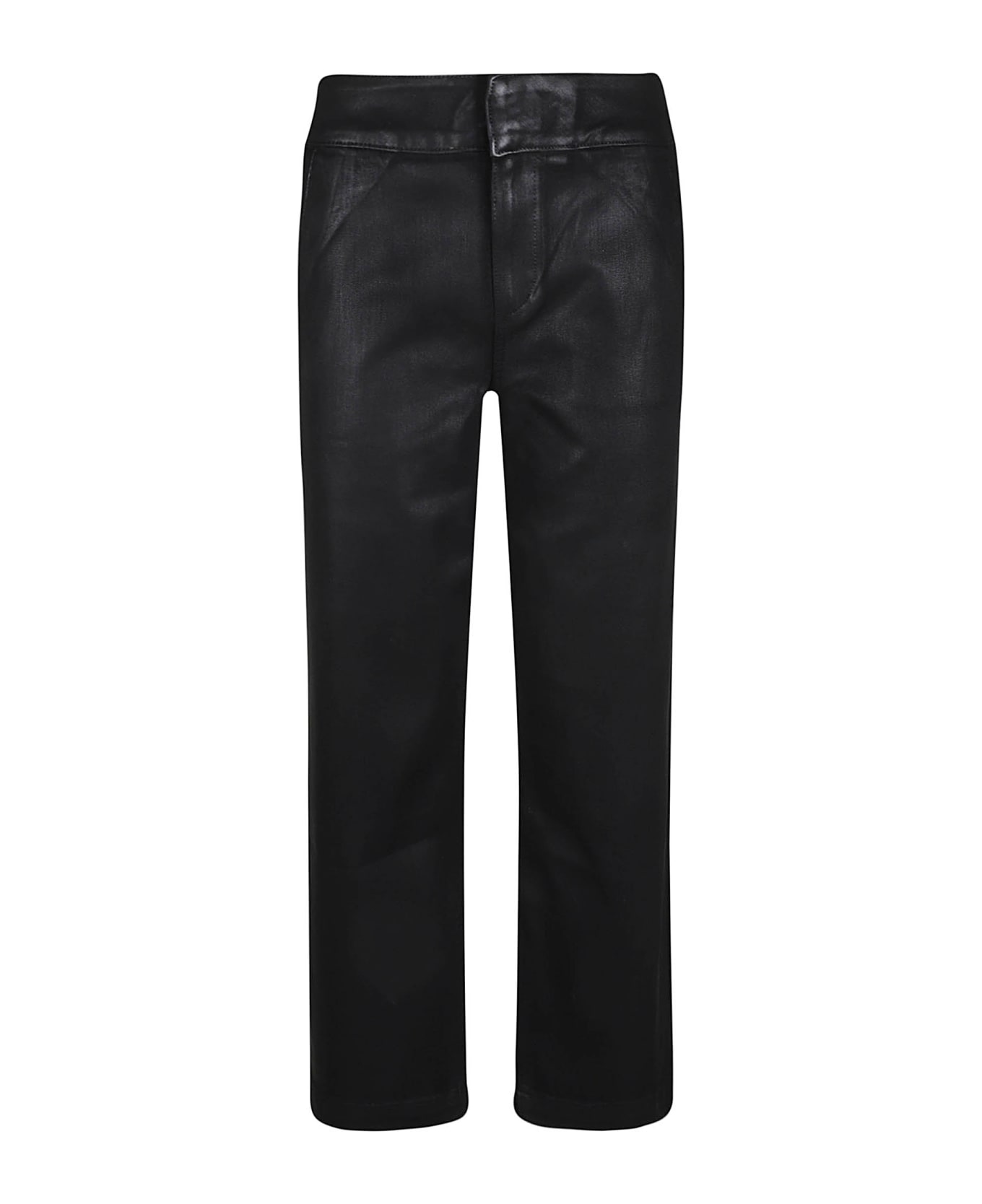 Paige Straight Trousers - Nero