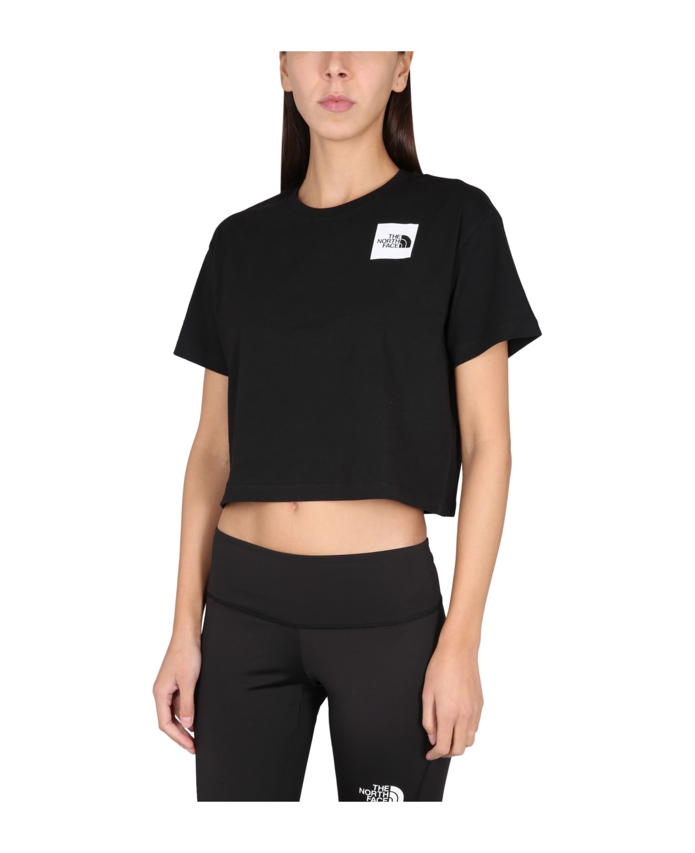 The North Face Cropped T-shirt - BLACK Tシャツ
