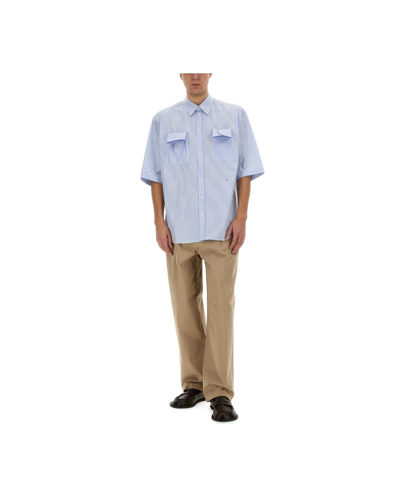 Moschino Cuff "details" Shirt - BABY BLUE