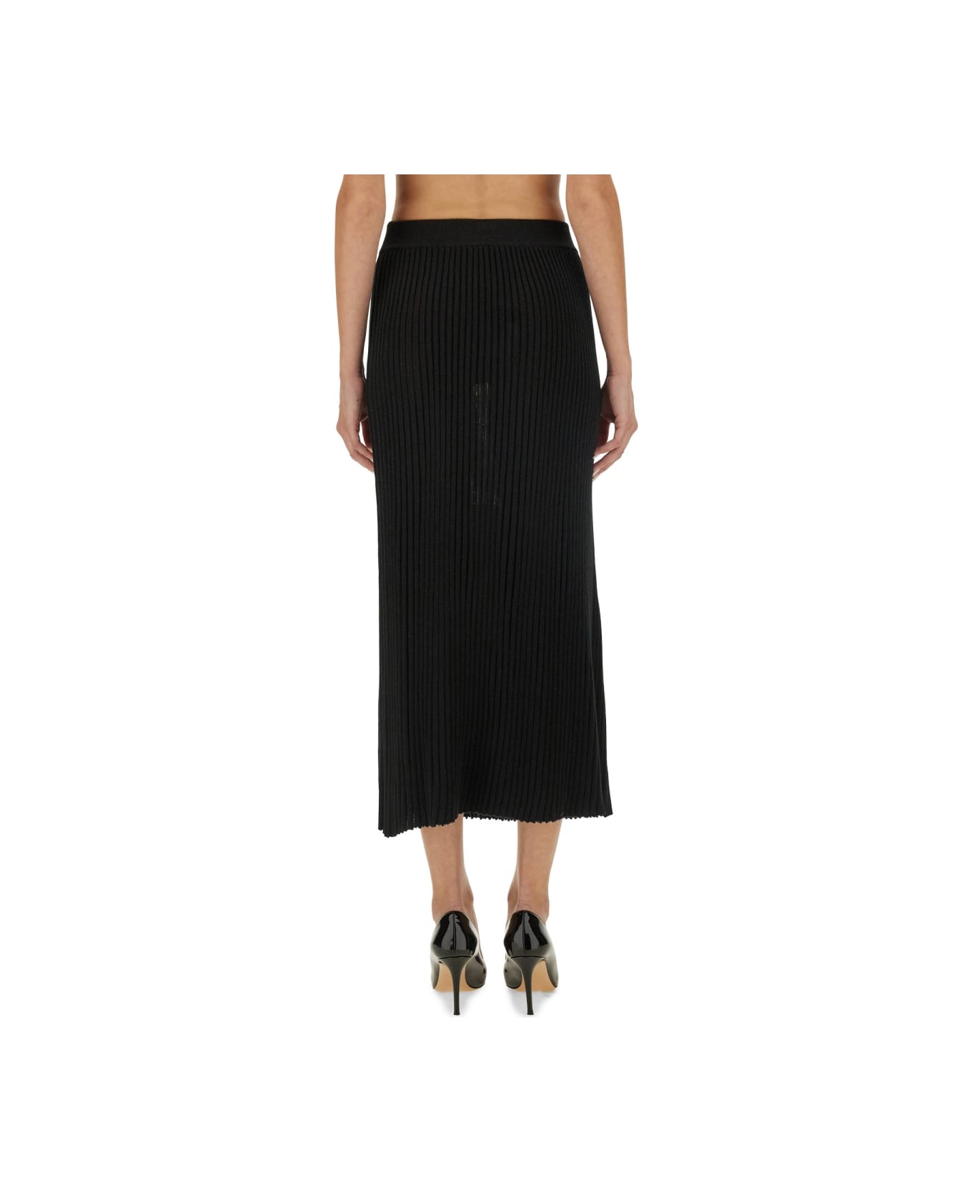 Kiton Knit Skirt - BLACK