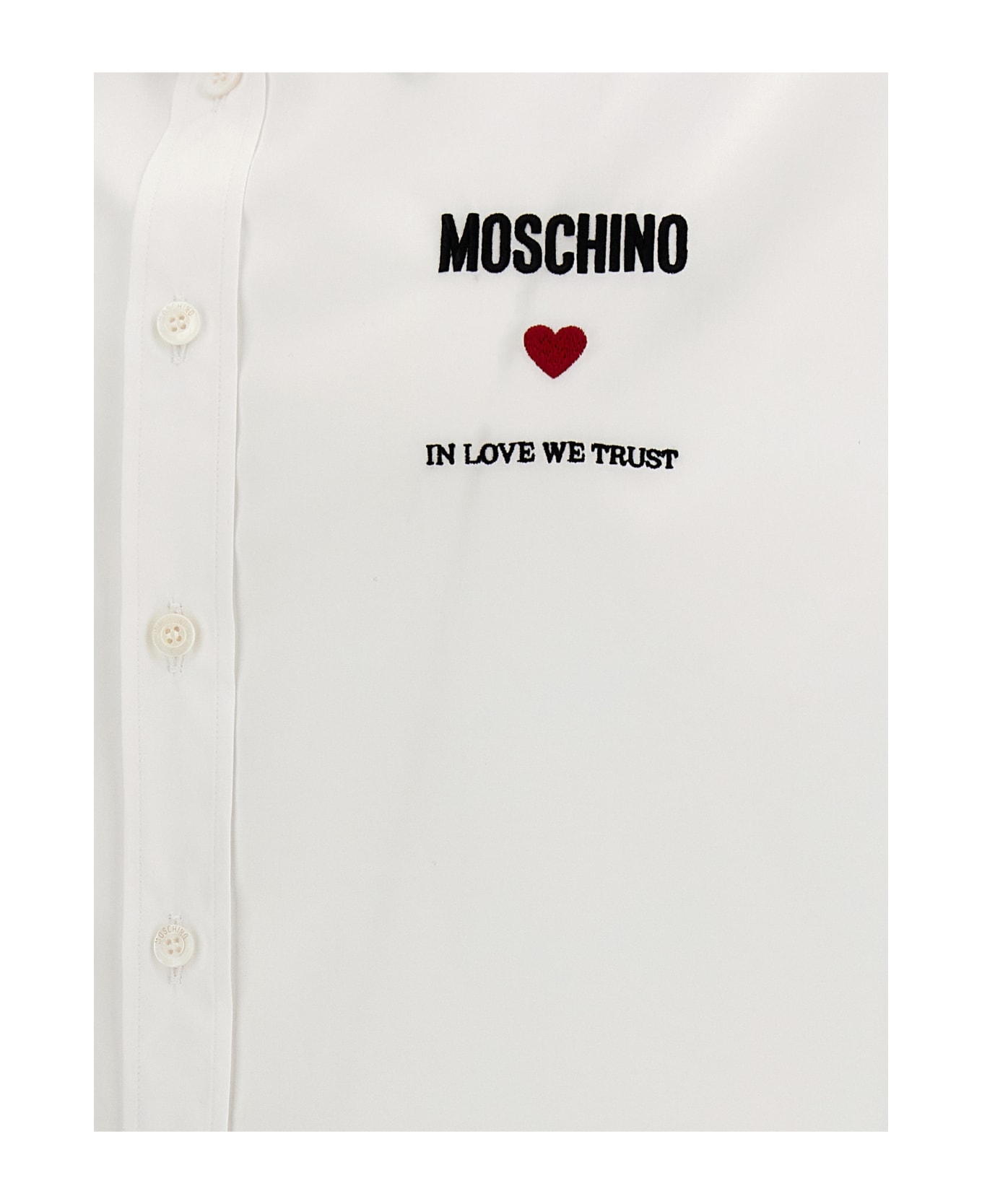 Moschino 'in Love We Trust' Shirt - White