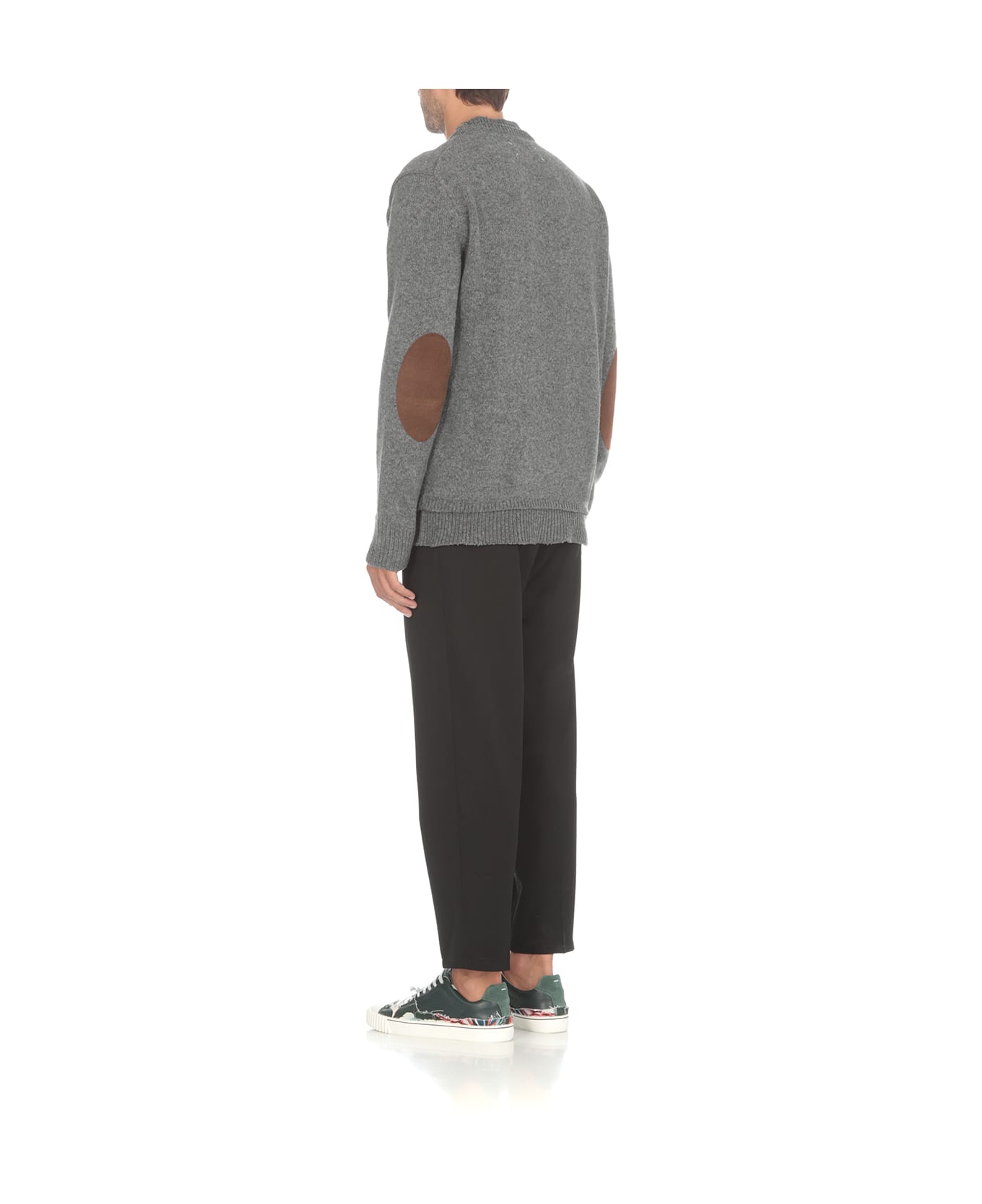 Maison Margiela Patches Sweater - Grey ニットウェア