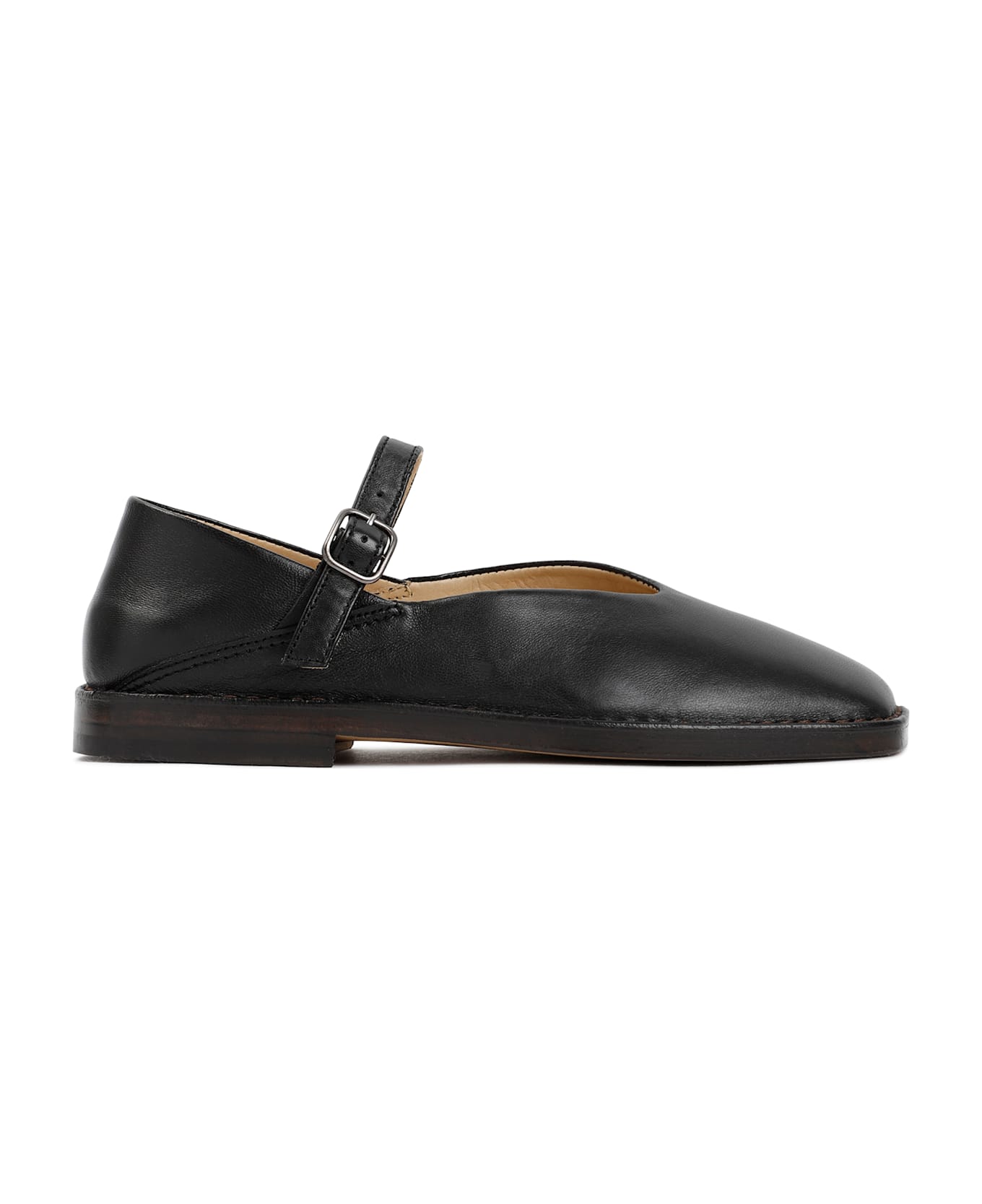 Lemaire Leather Ballerina Shoes - Black