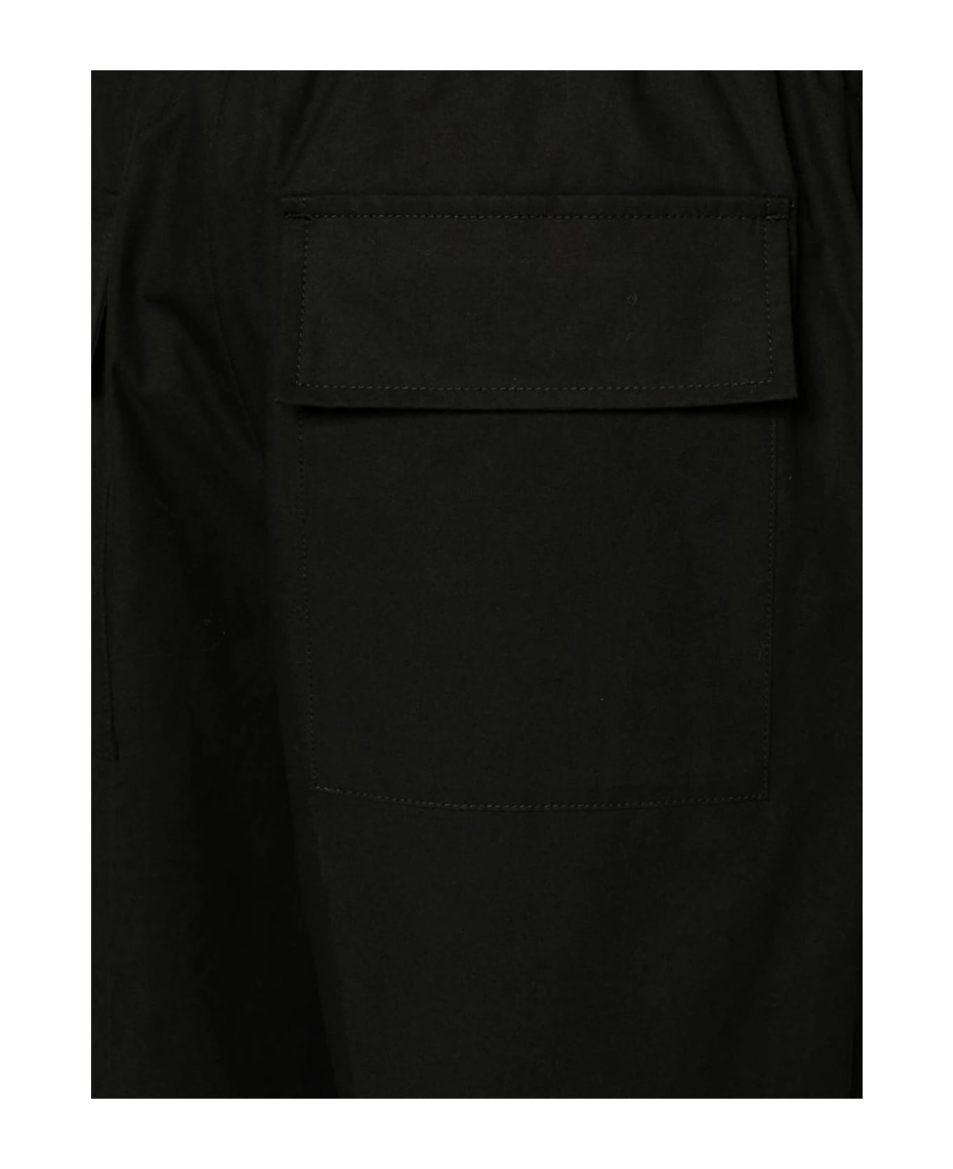 Jil Sander Black Cotton Trousers - Black