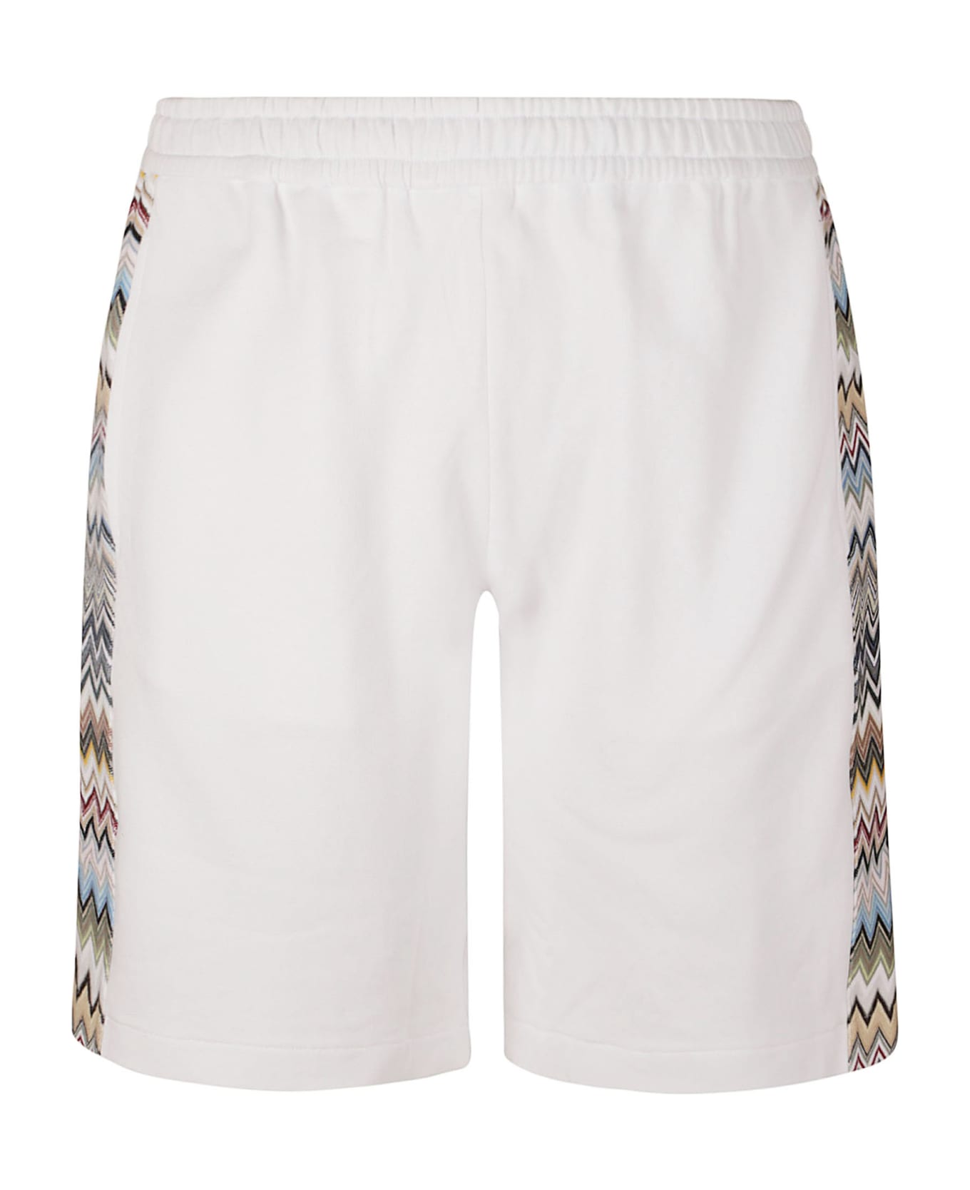 Missoni Stripe Sided Elastic Waist Shorts - base/beige/gre ショートパンツ
