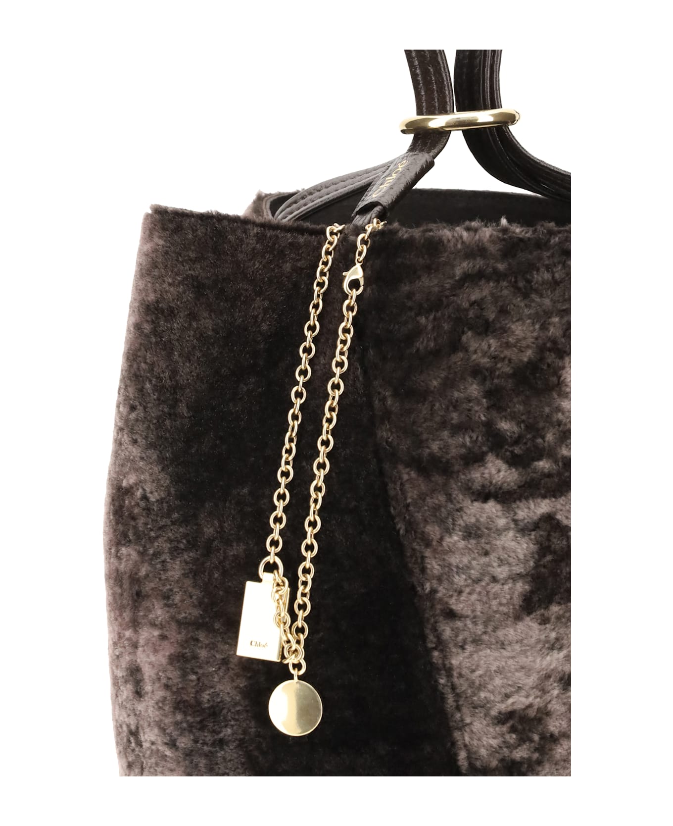 Chloé Spin Shearling Tote Bag