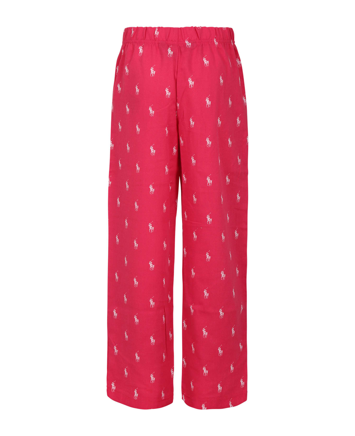 Ralph Lauren Fuchsia Pajamas Pants For Girl - Fuchsia アンダーウェア