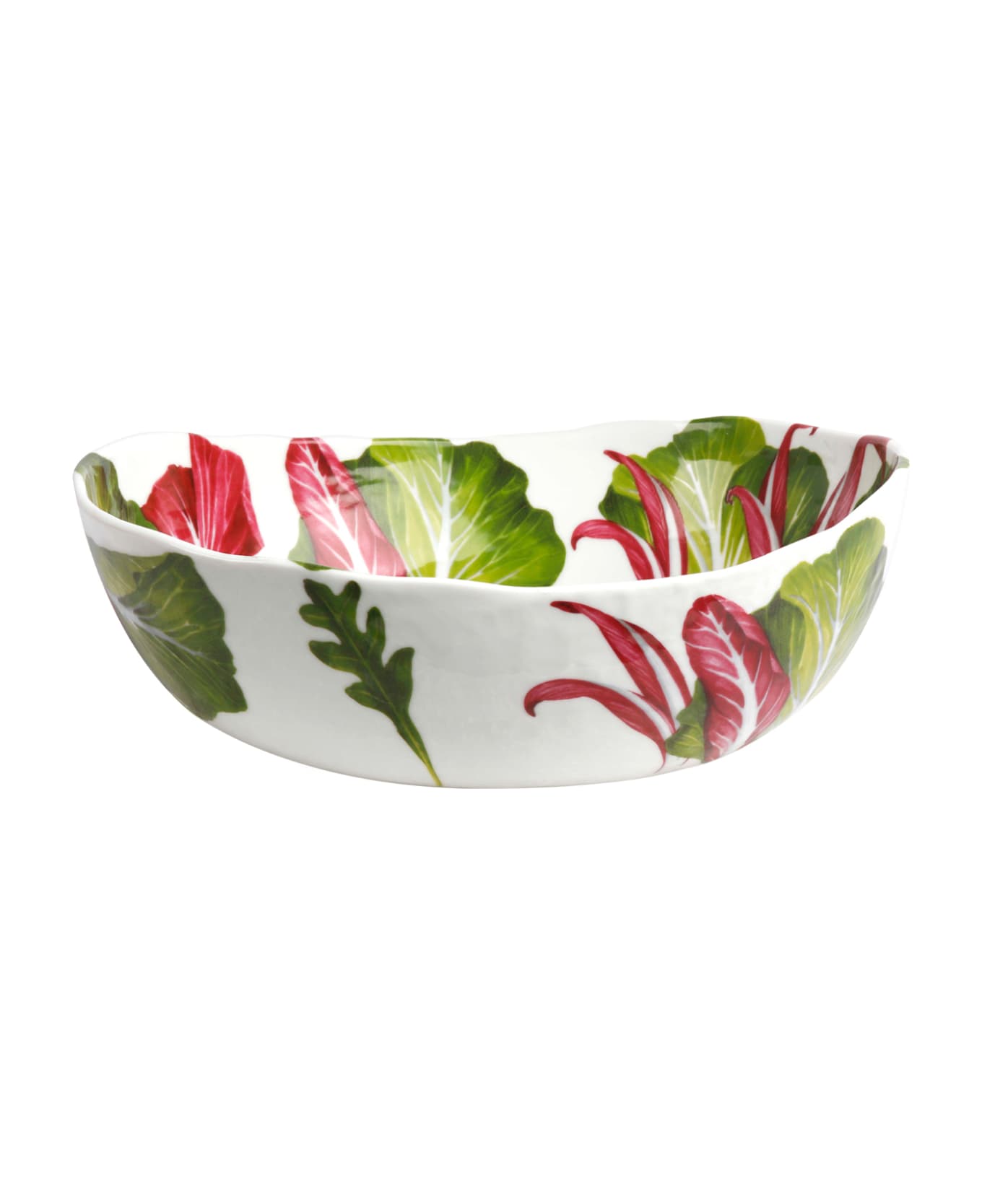 Taitù Large Oval Bowl INSALATE - Dieta Mediterranea Vegetables Collection - Multicolor