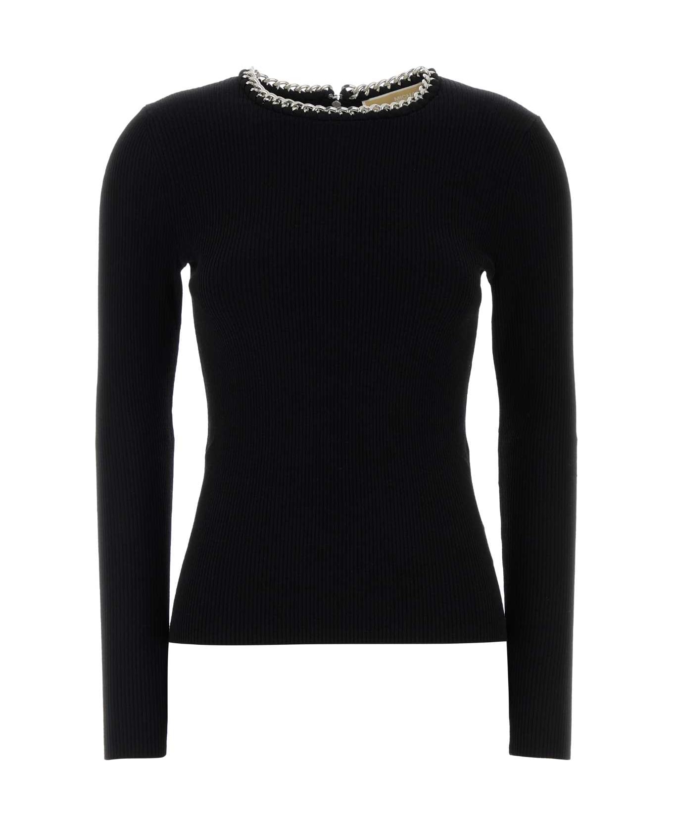 Michael Kors Black Viscose Blend T-shirt - BLACK