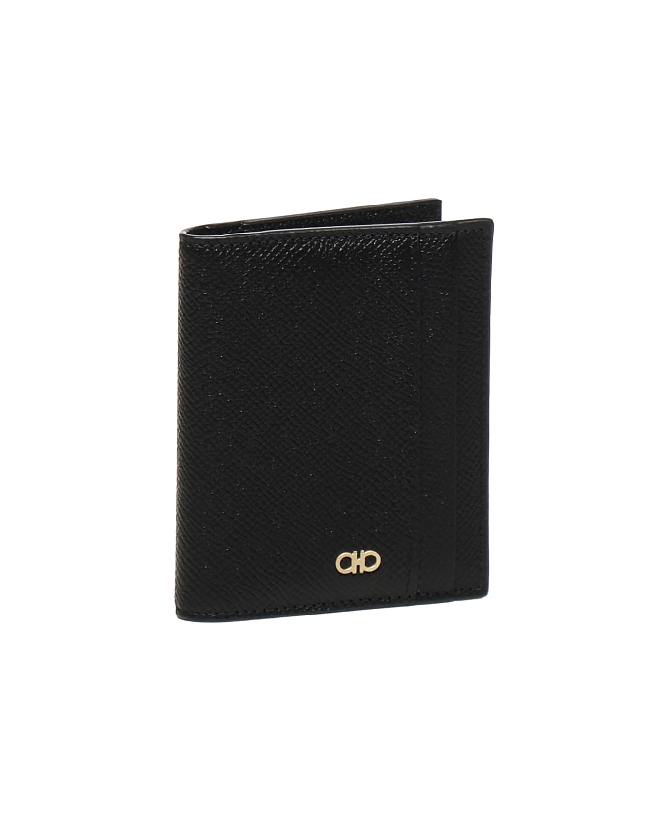 Ferragamo Gancini Card Holder - Black